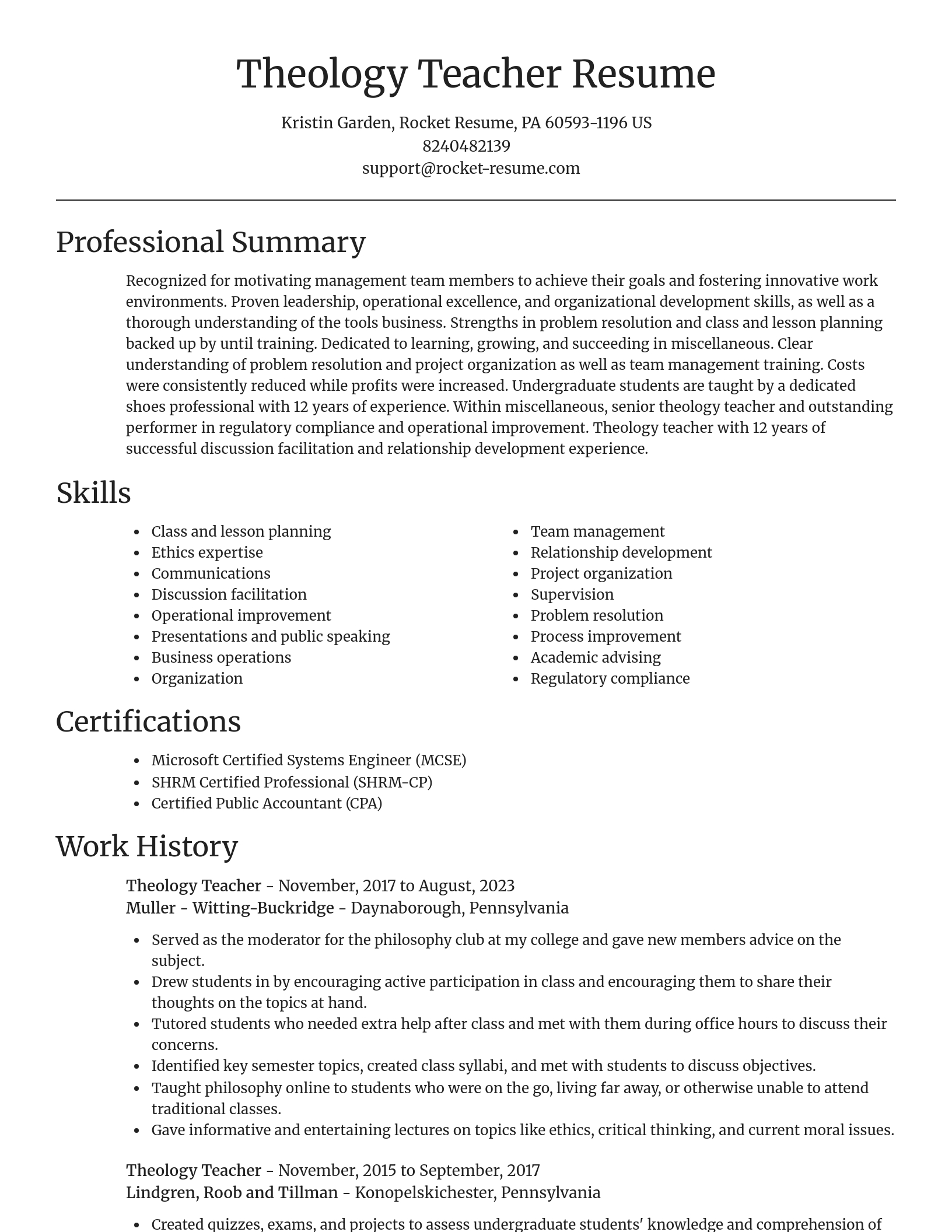 Focal Point resume template
