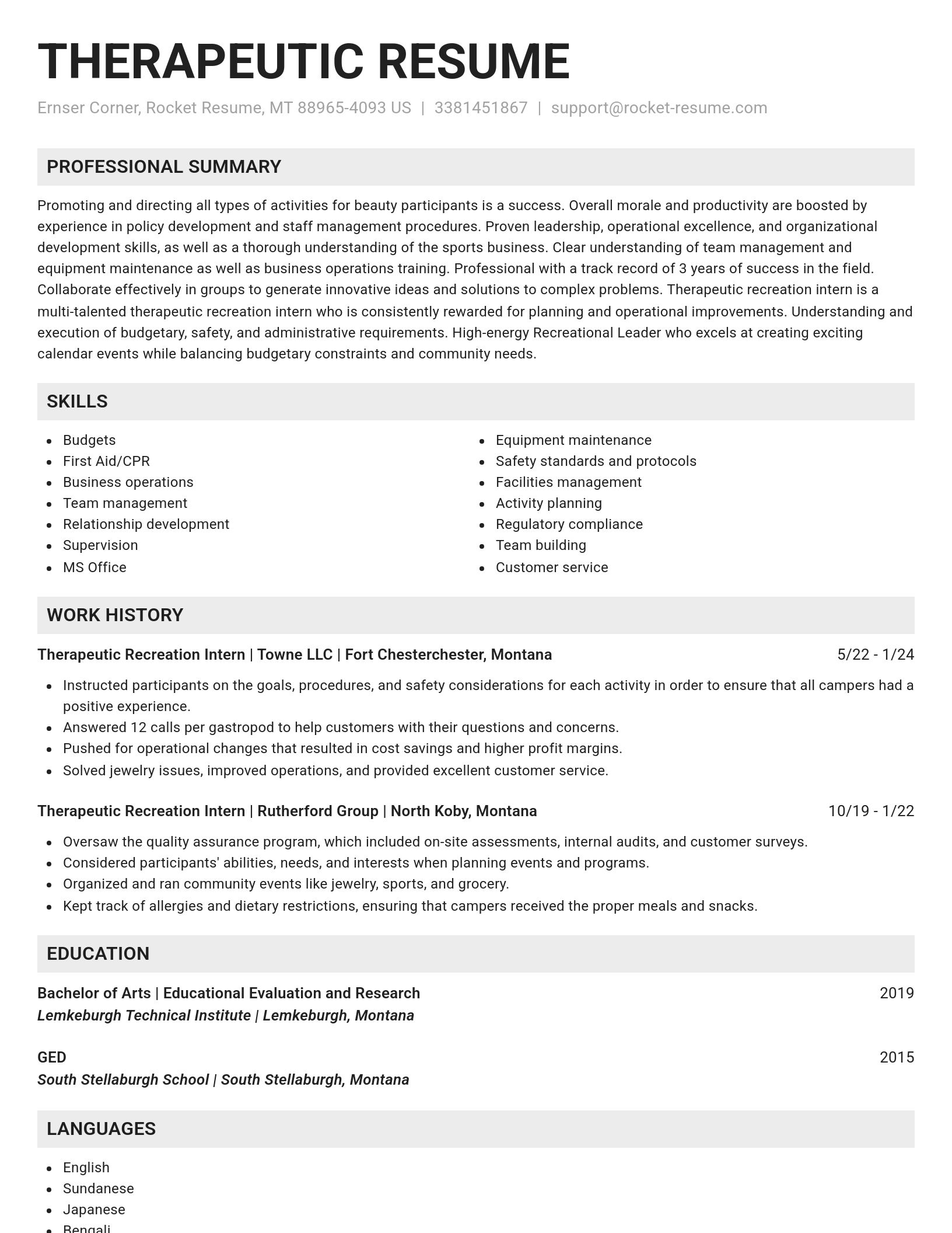 Genius resume template