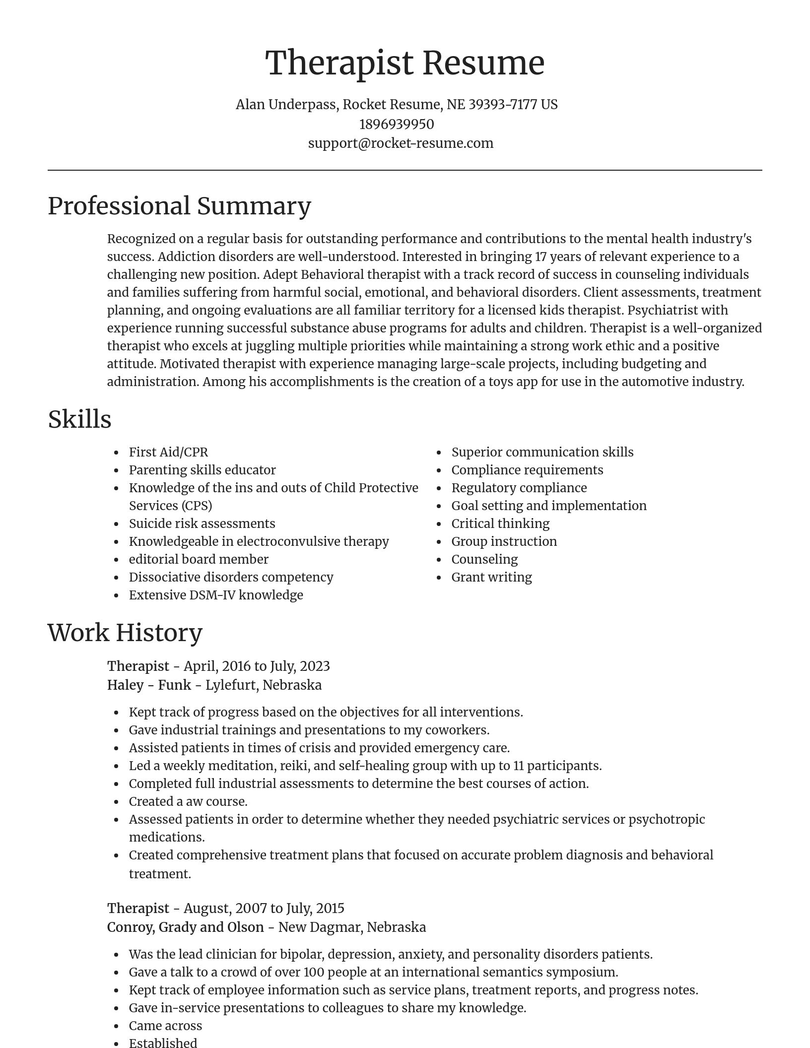 Focal Point resume template