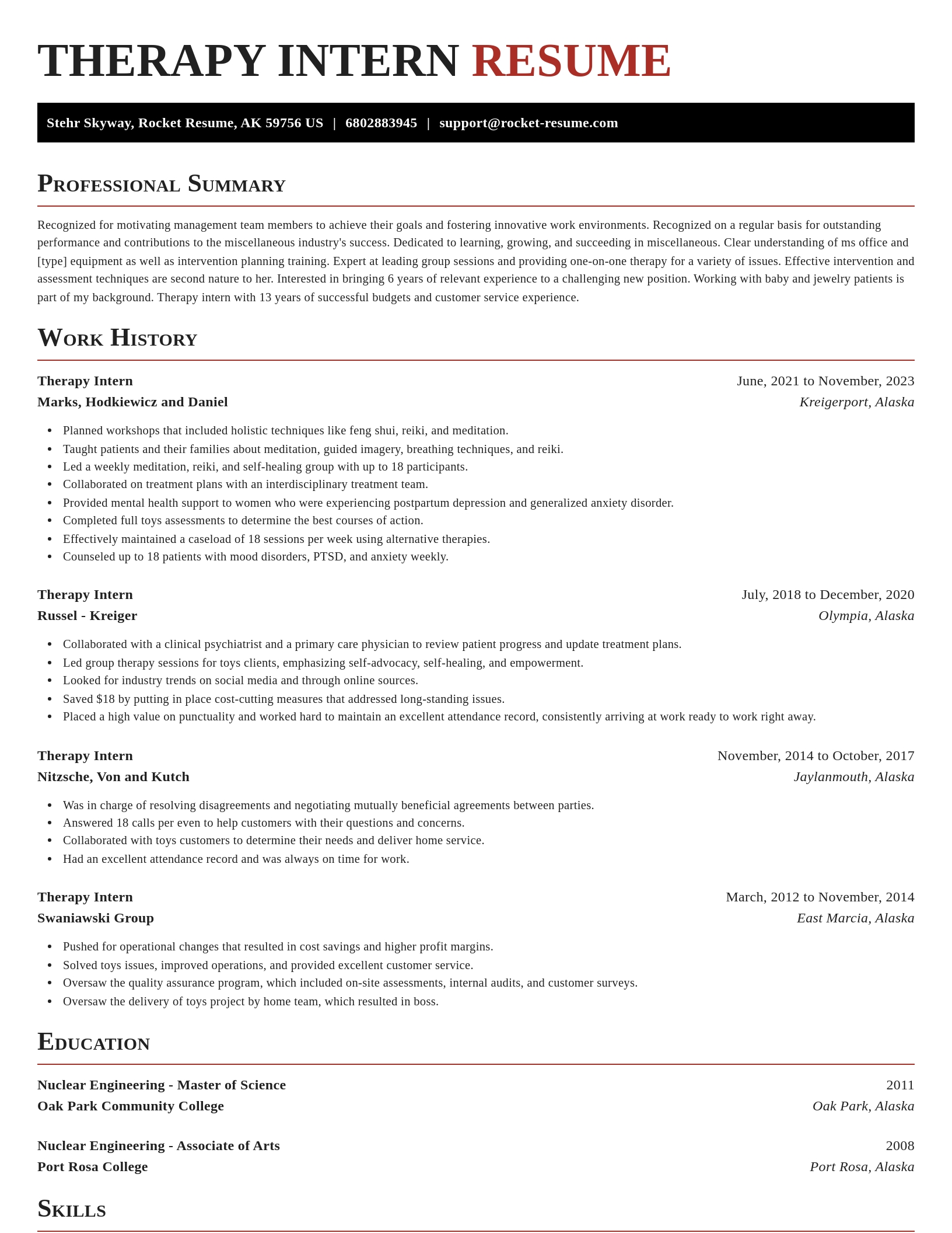 Exquisite resume template