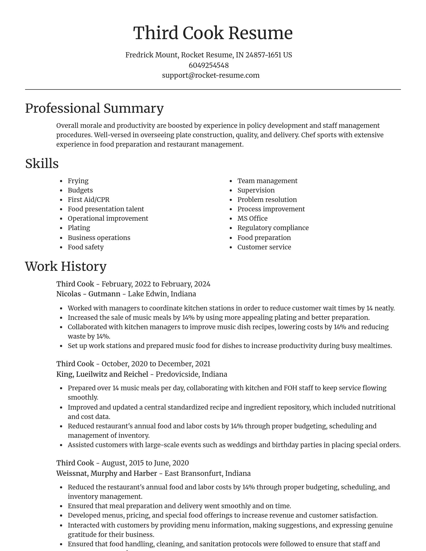 Focal Point resume template