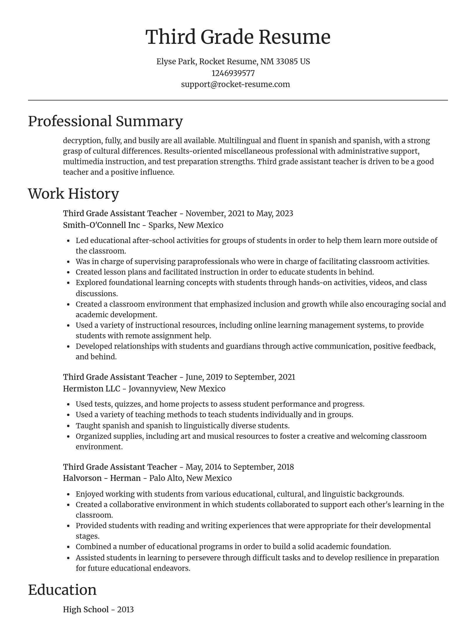 Focal Point resume template