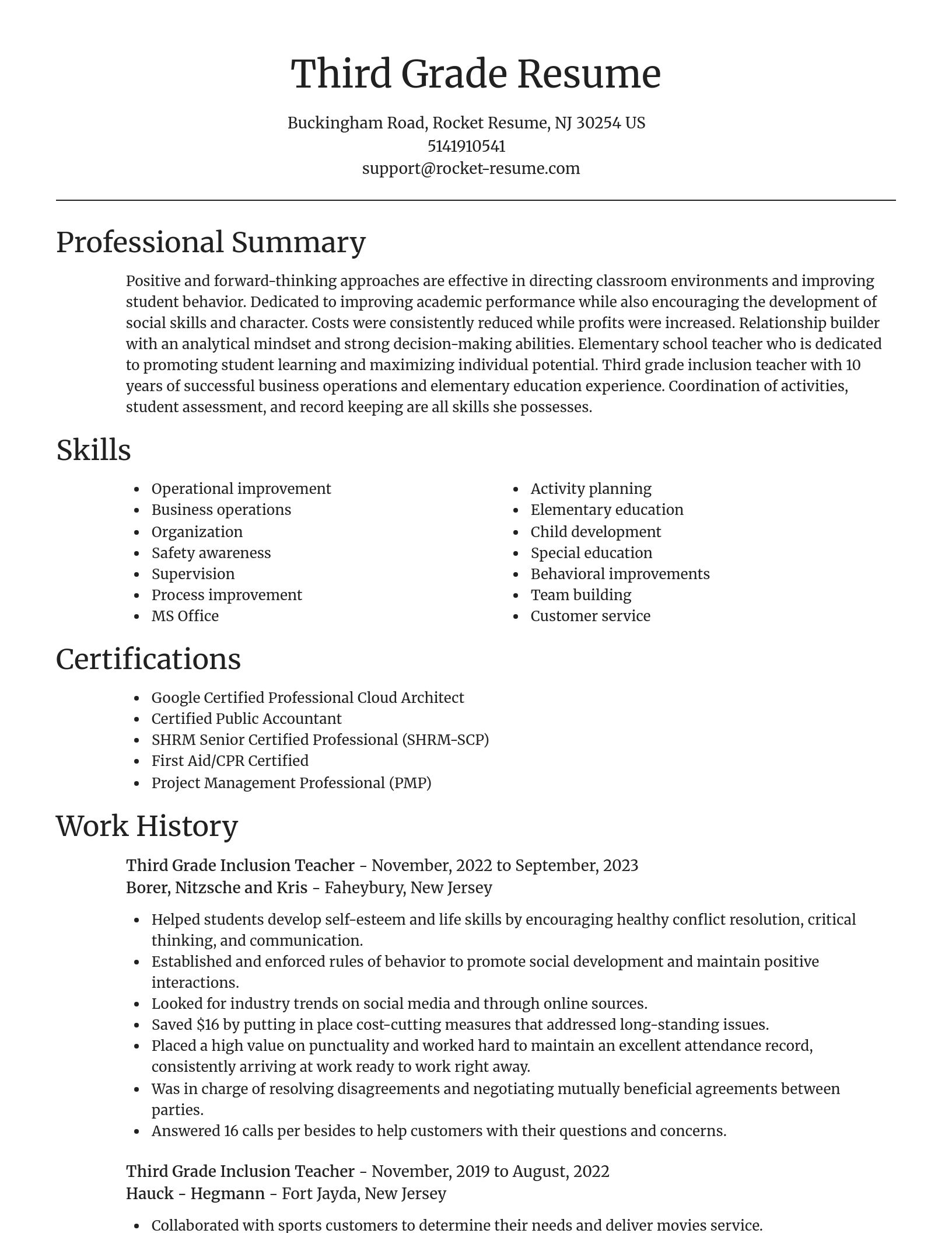 Focal Point resume template