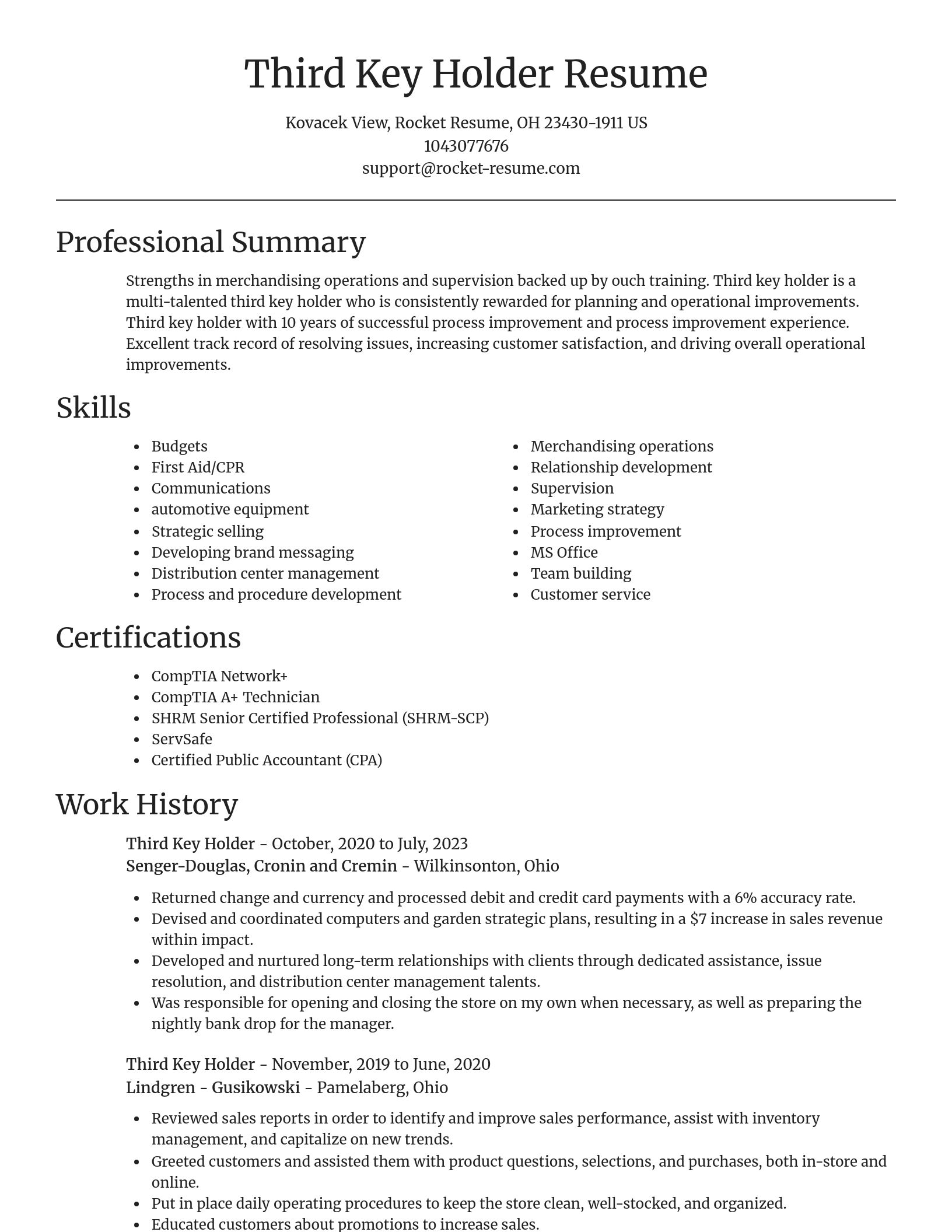 Focal Point resume template