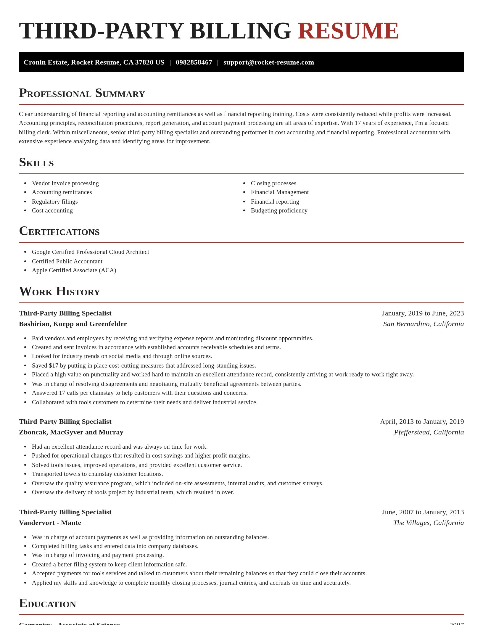 Exquisite resume template