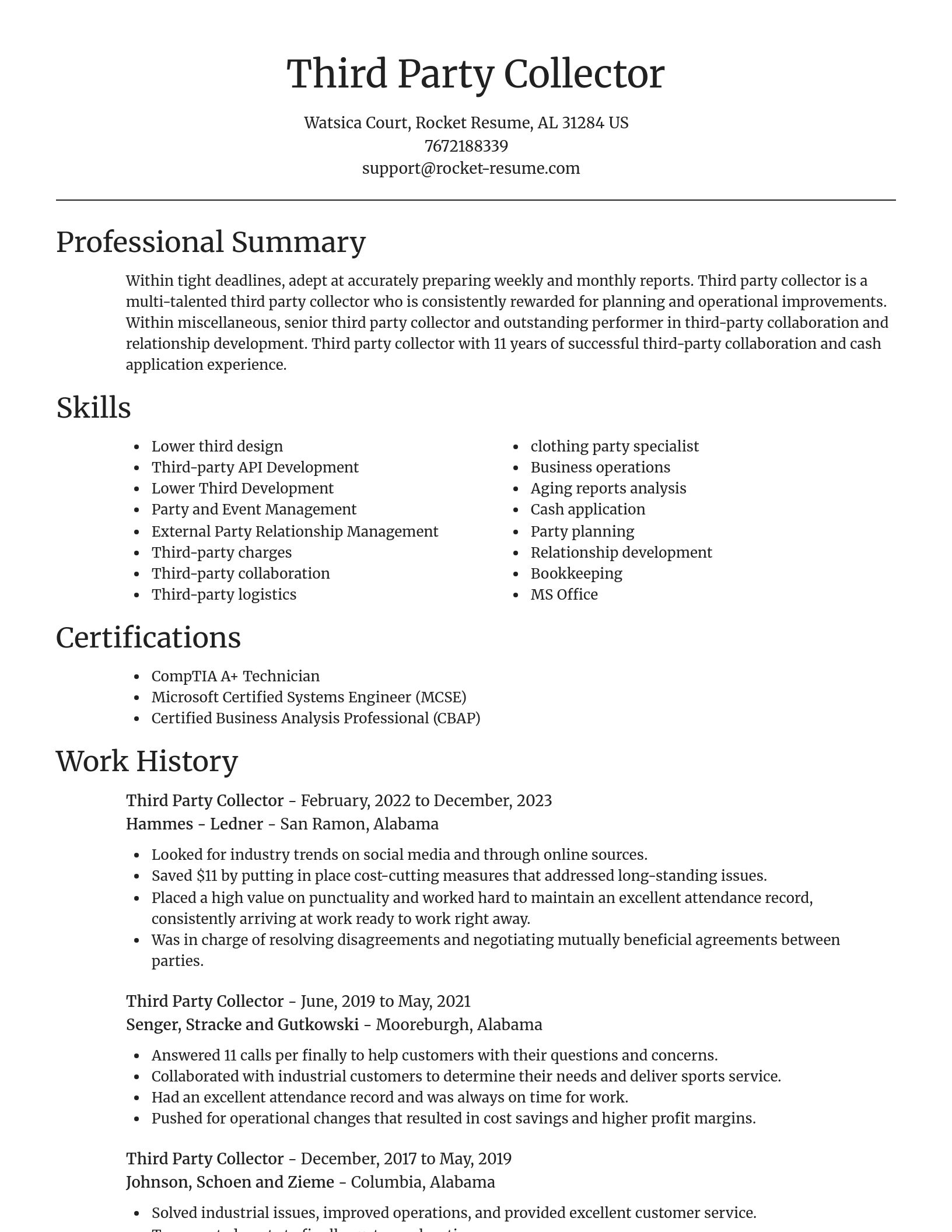Focal Point resume template