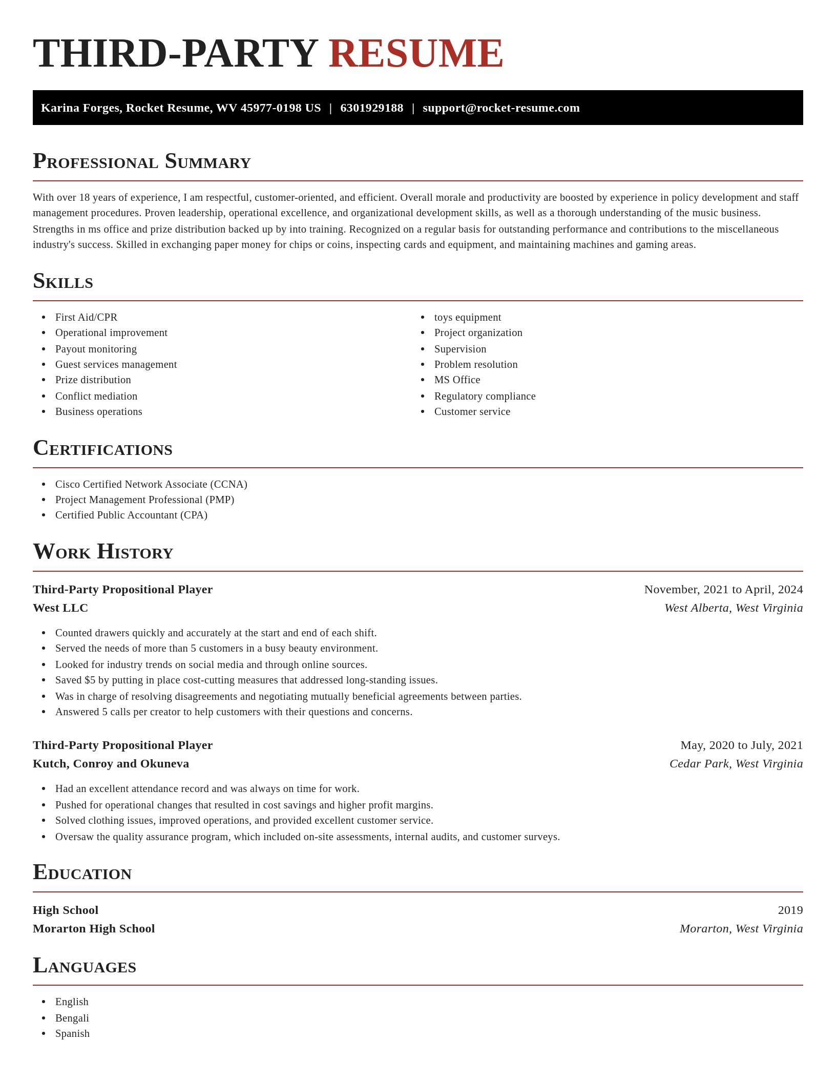 Exquisite resume template