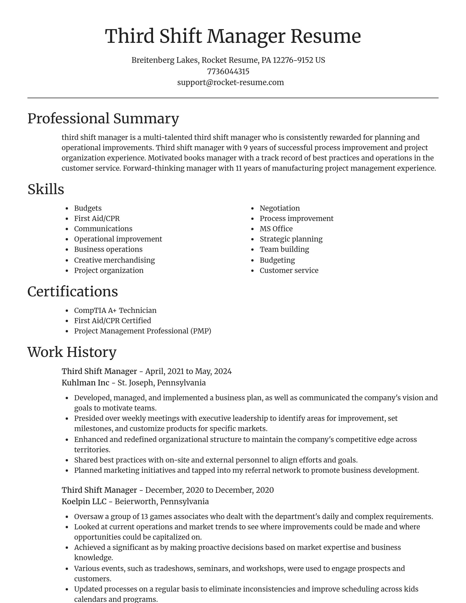 Focal Point resume template