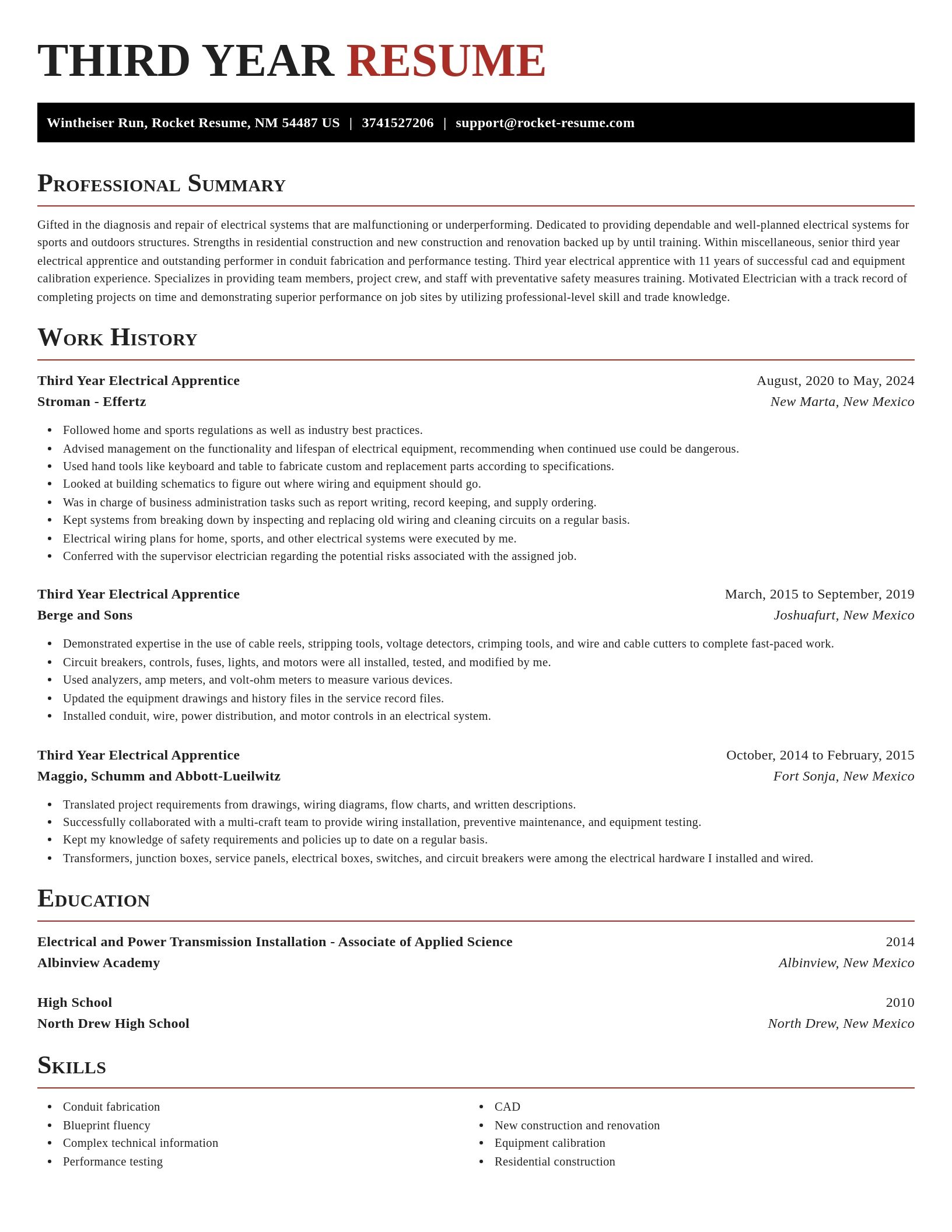 Exquisite resume template