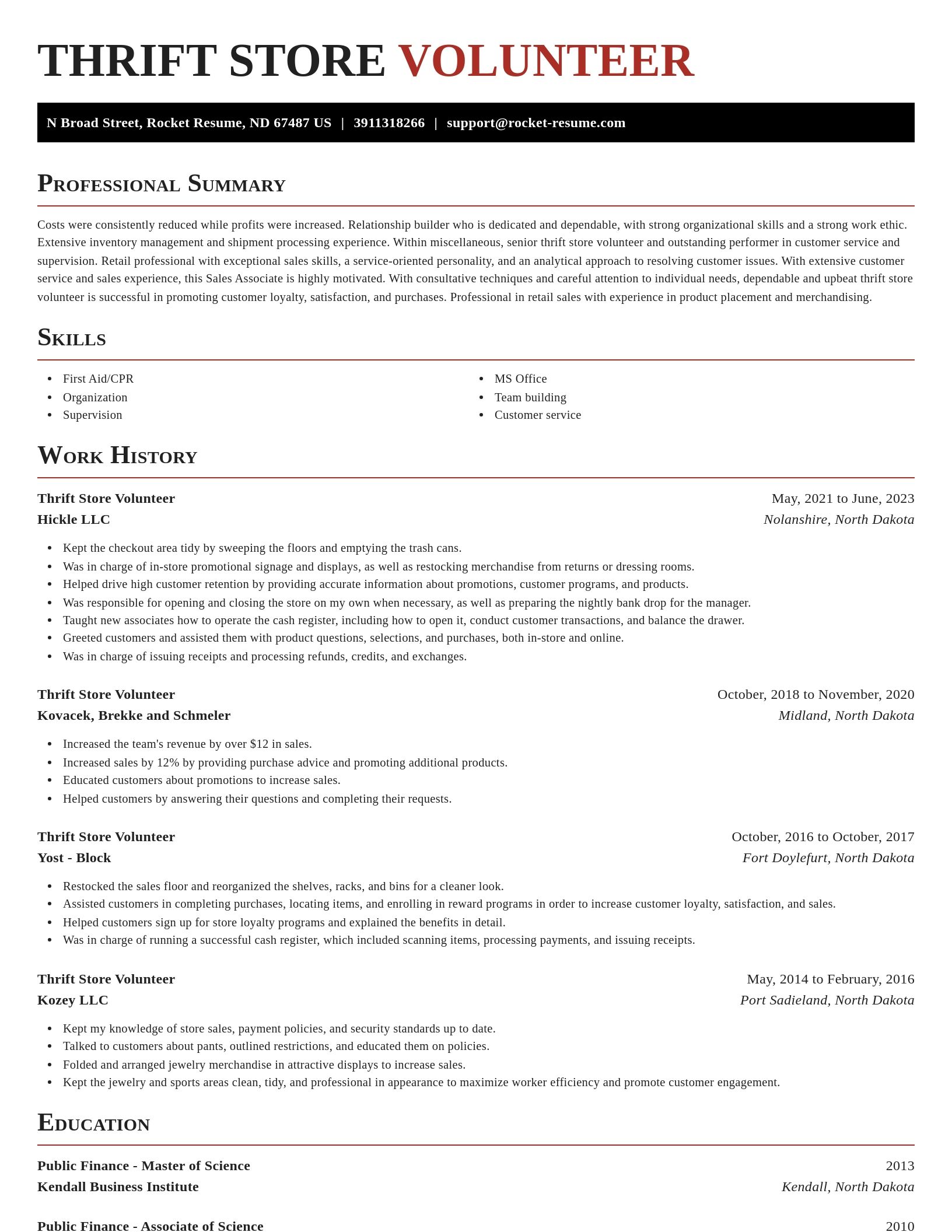 Exquisite resume template
