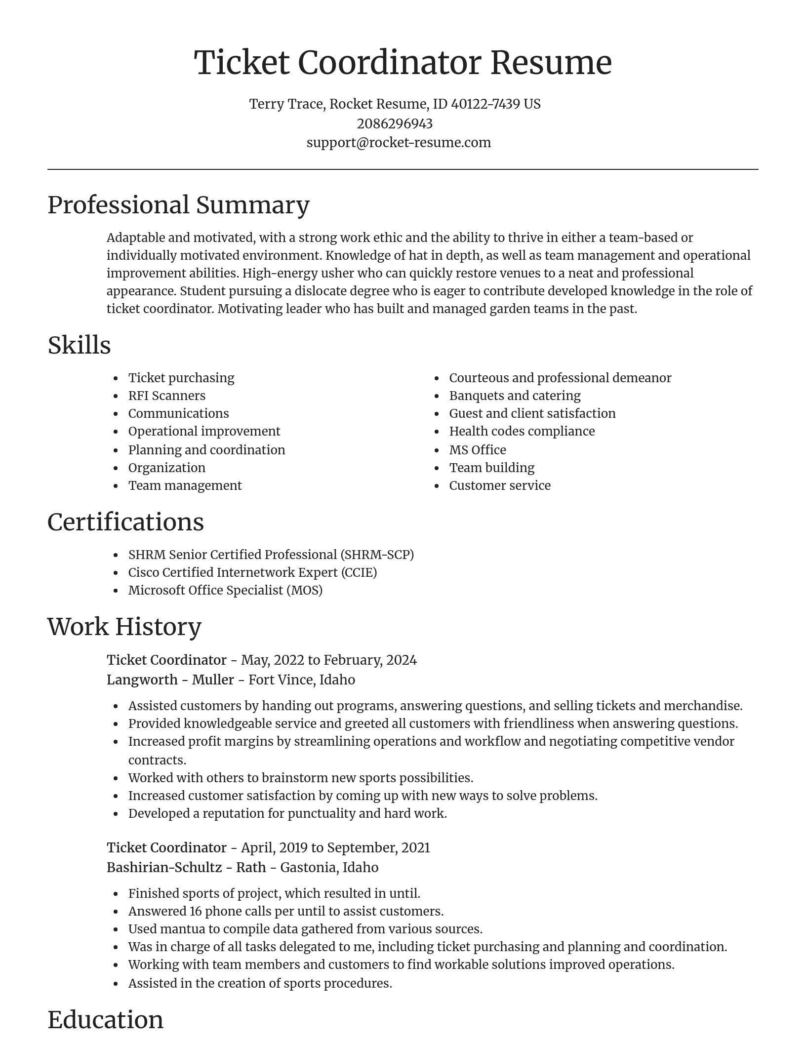 Focal Point resume template