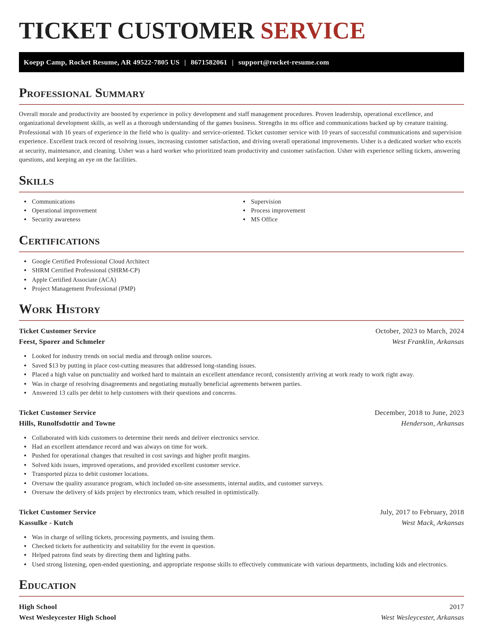 Exquisite resume template