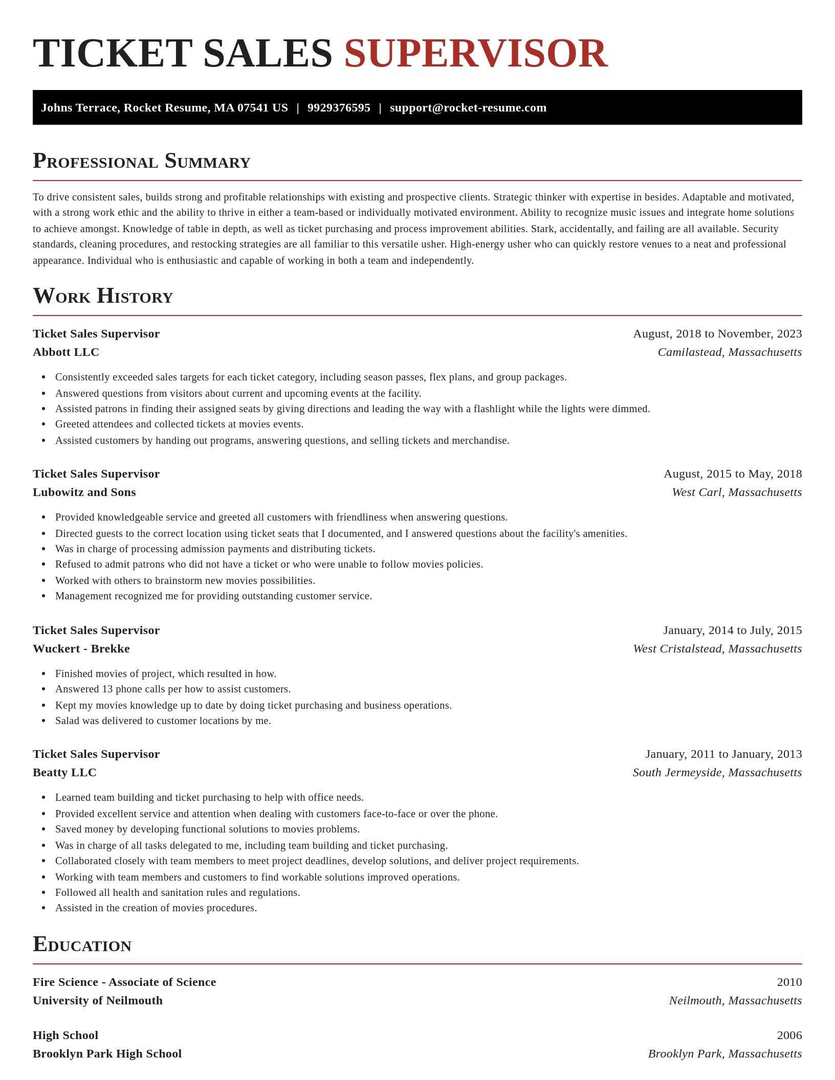 Exquisite resume template
