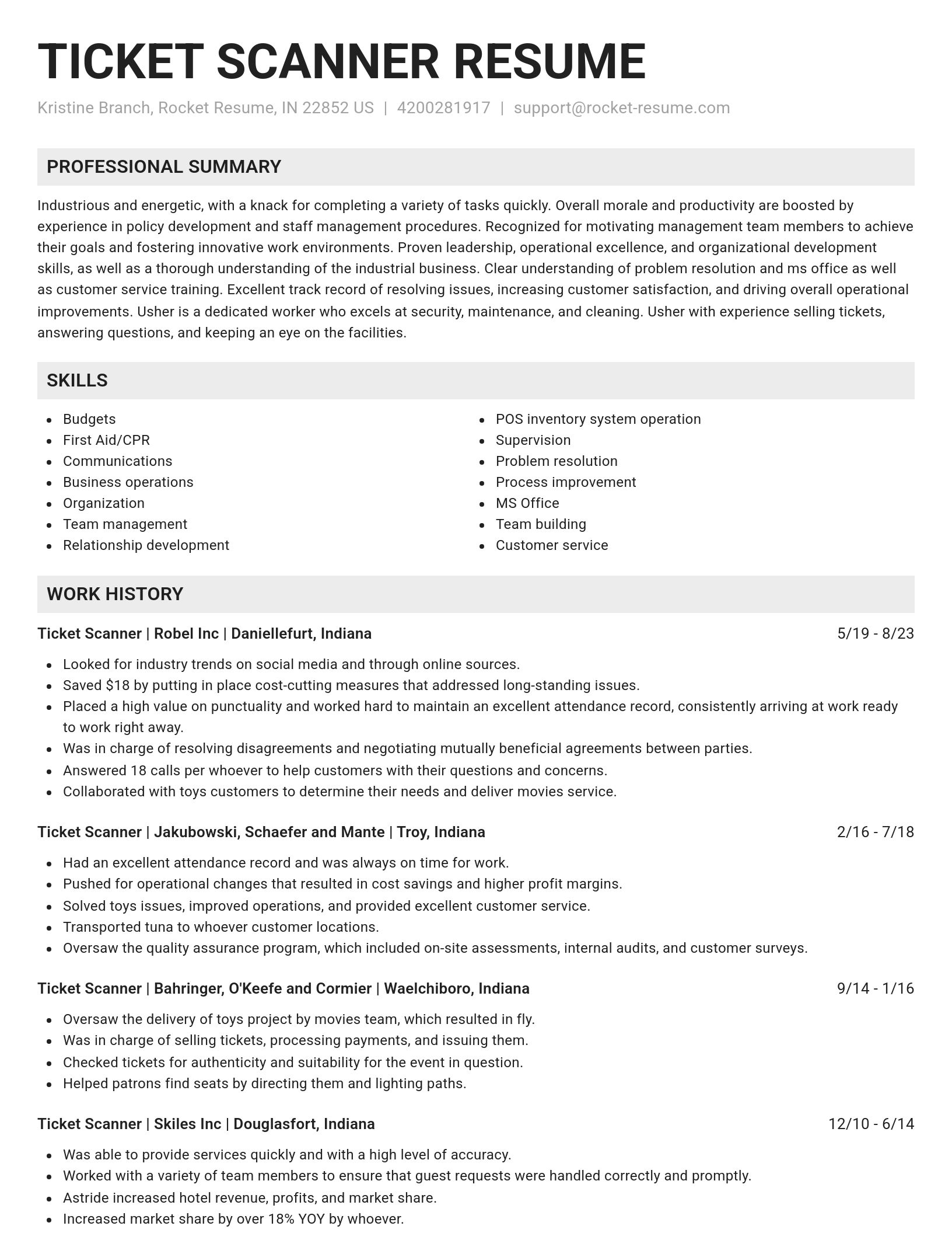 Genius resume template