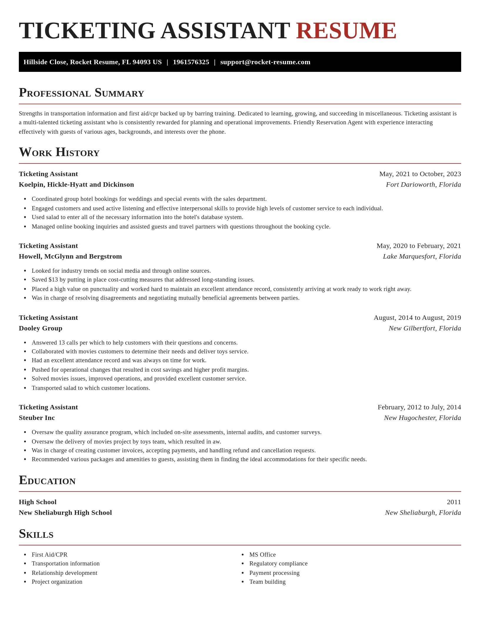 Exquisite resume template