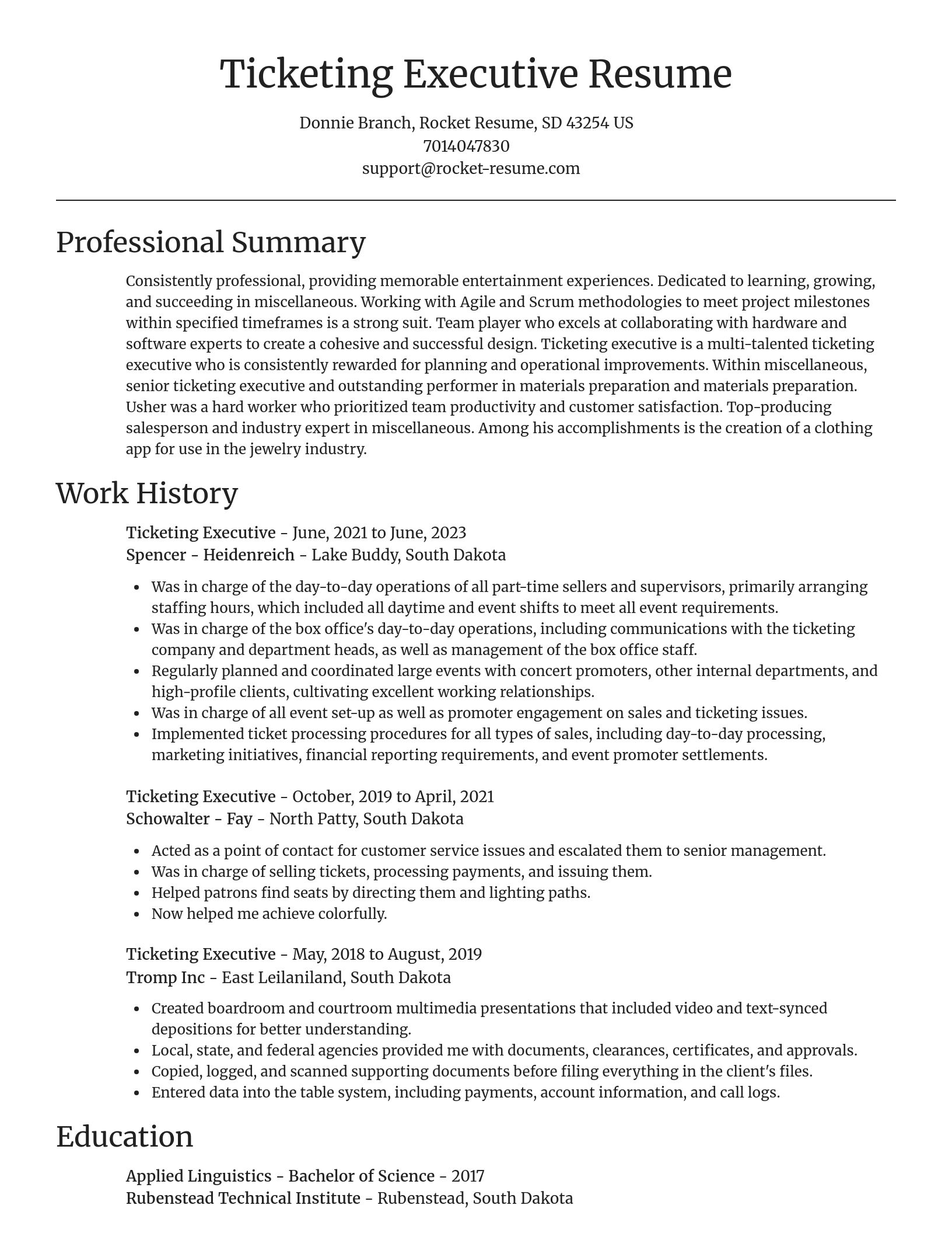 Focal Point resume template