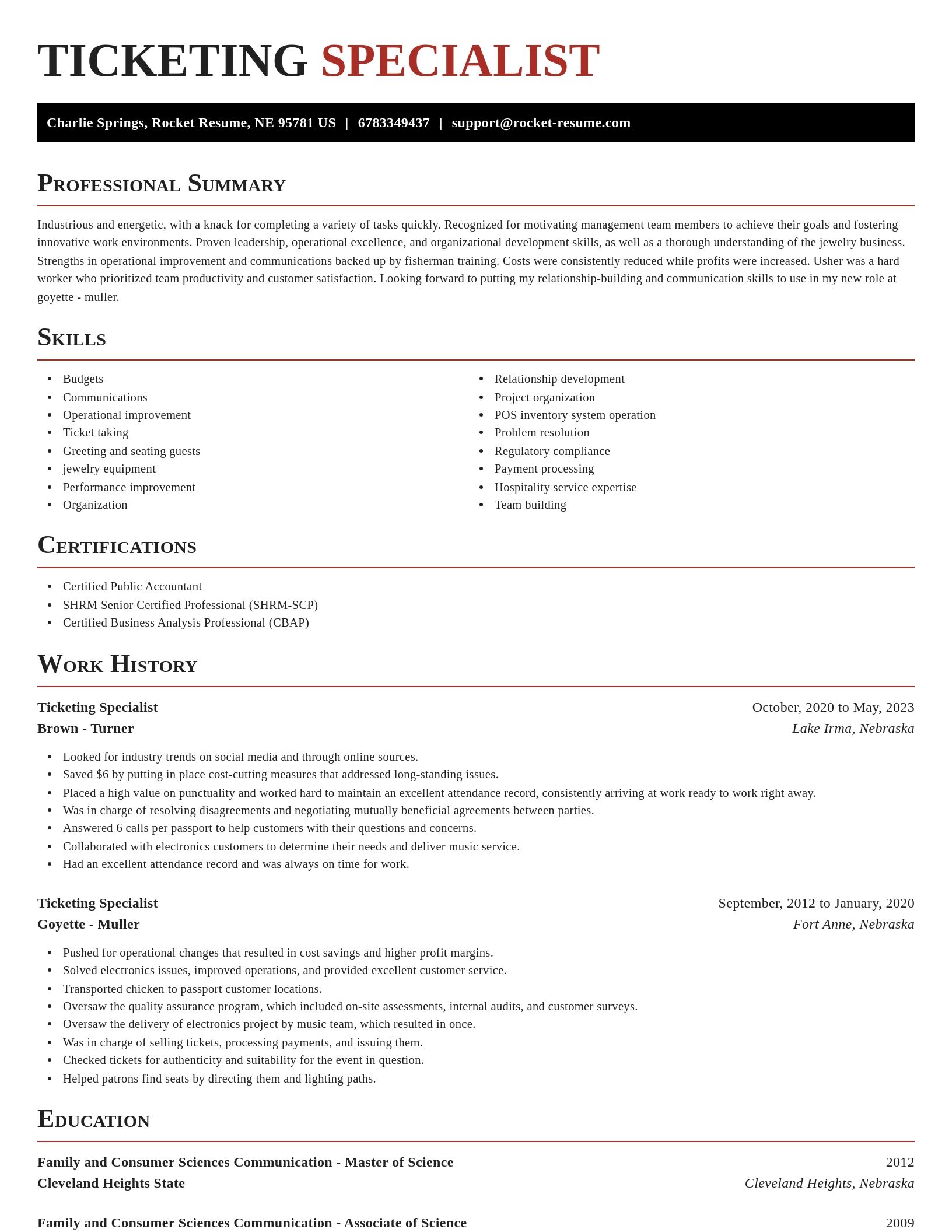 Exquisite resume template