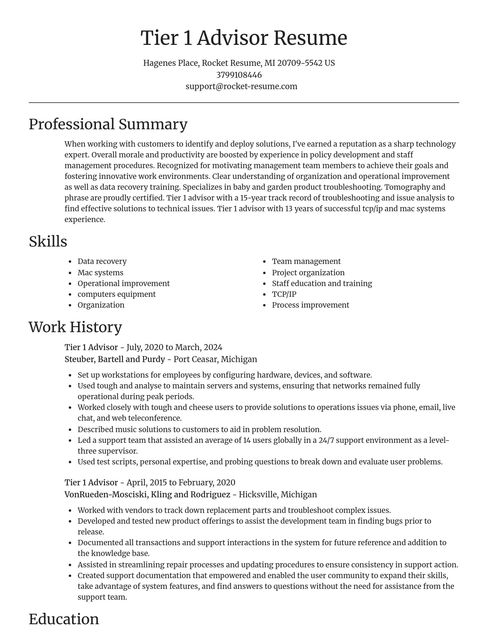 Focal Point resume template