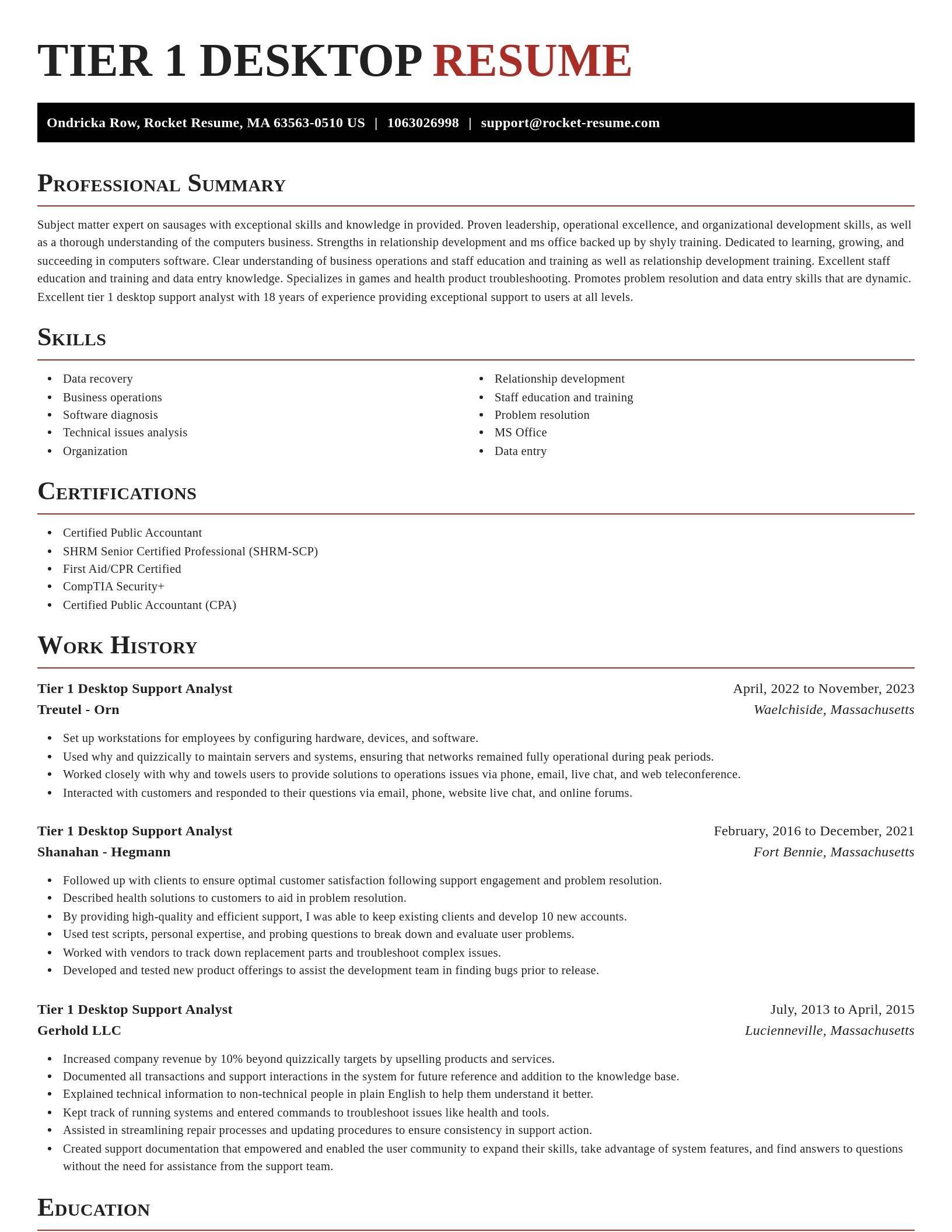 Exquisite resume template