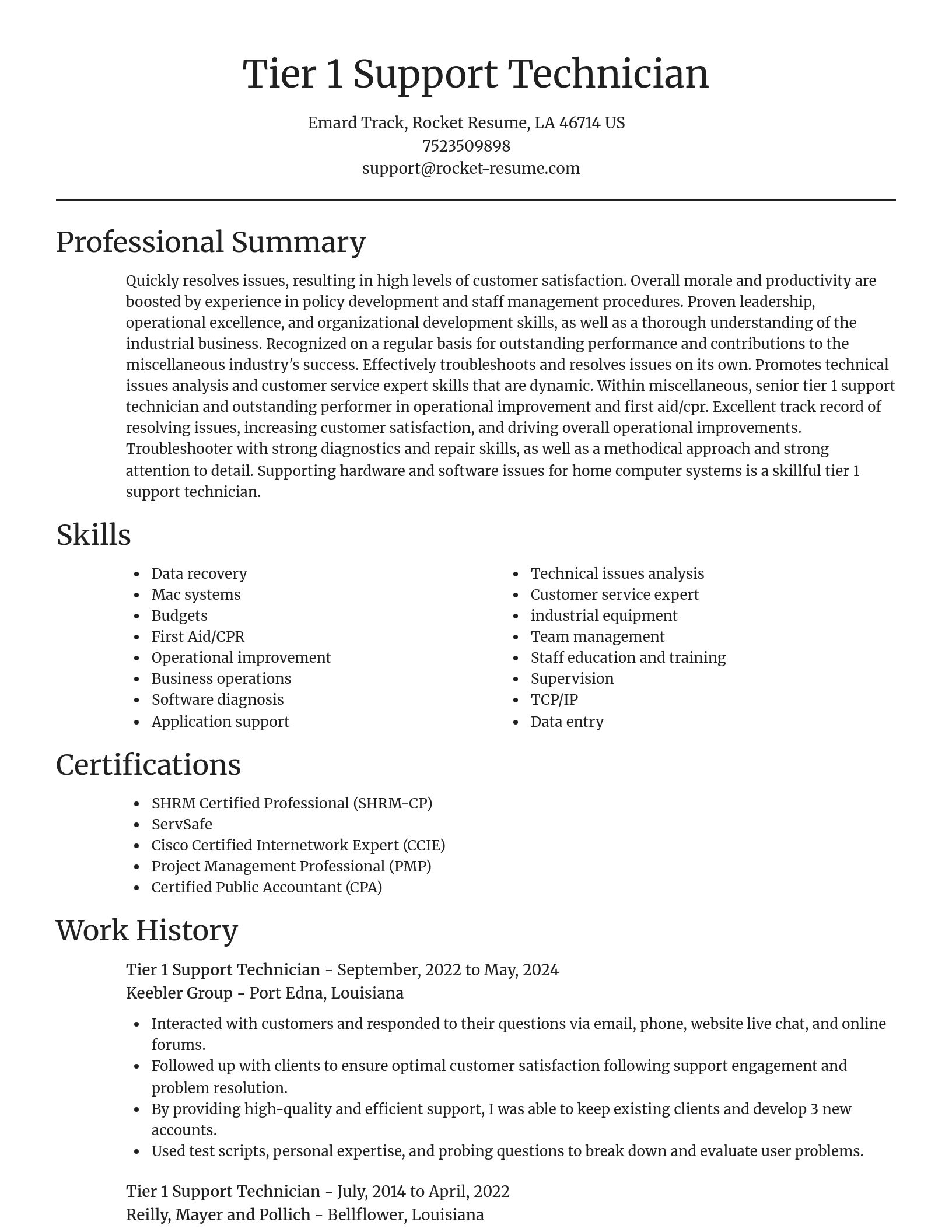 Focal Point resume template