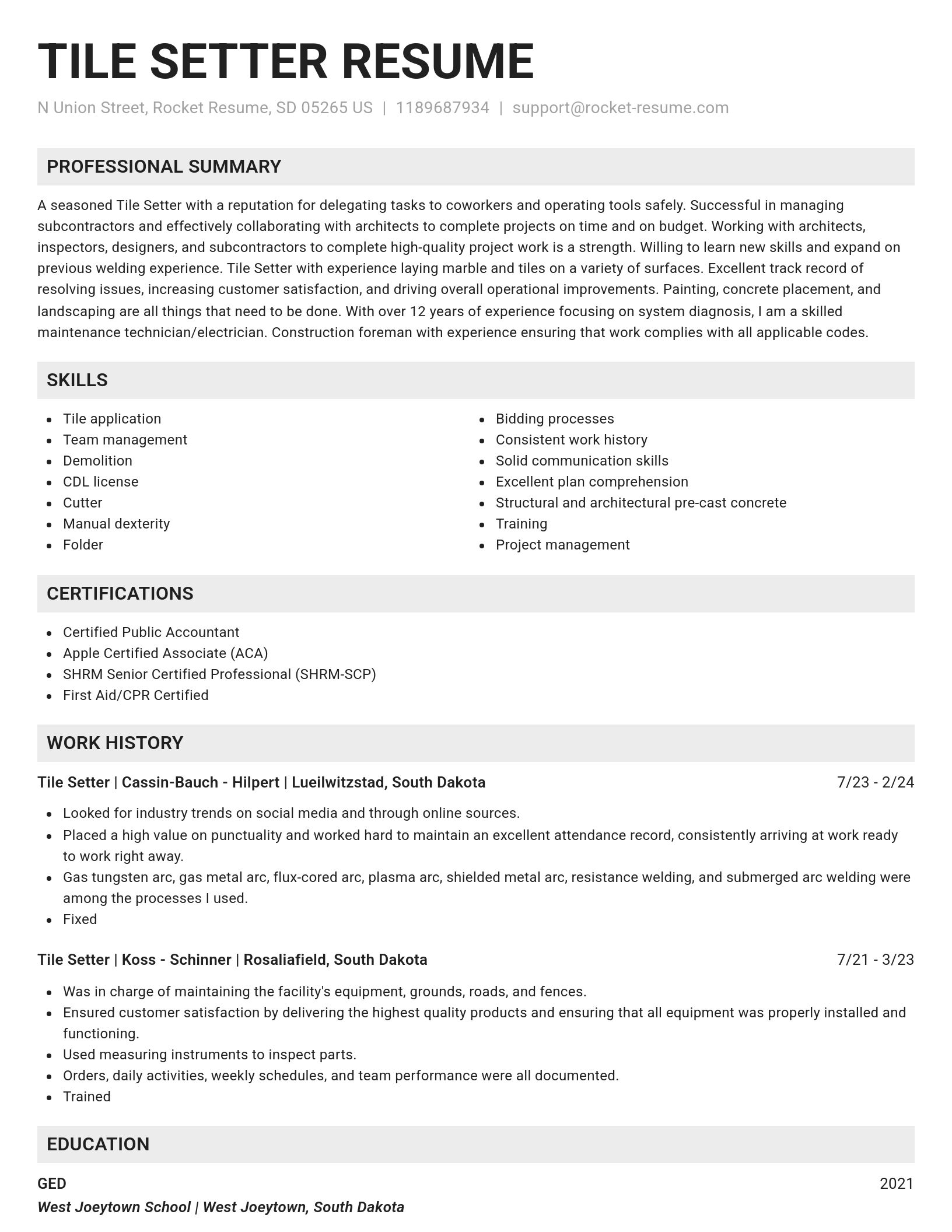 Genius resume template