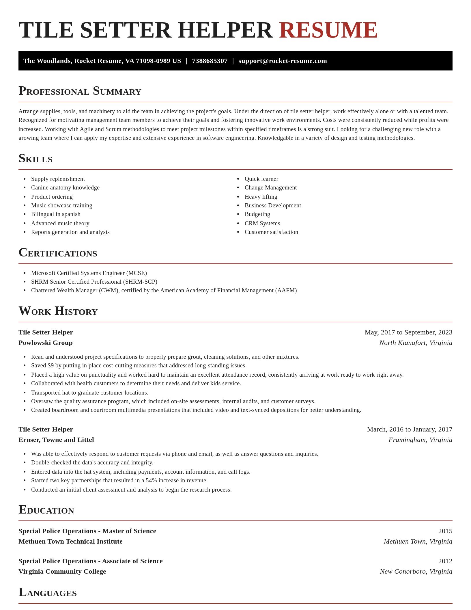 Exquisite resume template
