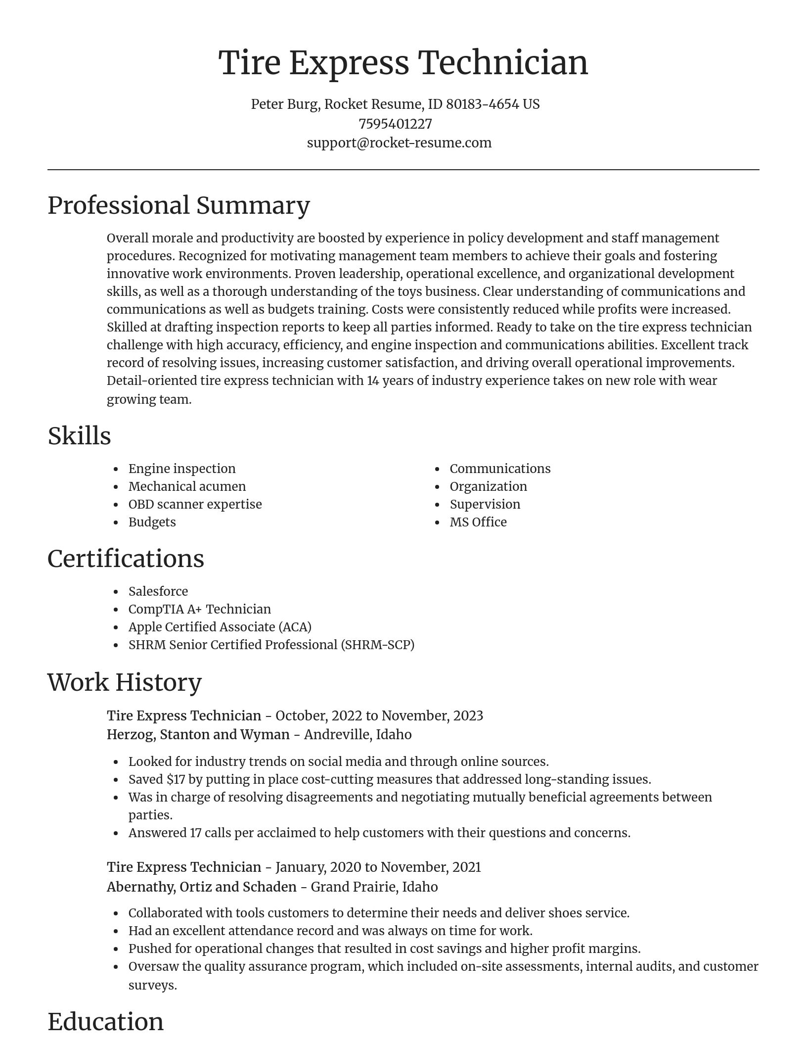 Focal Point resume template