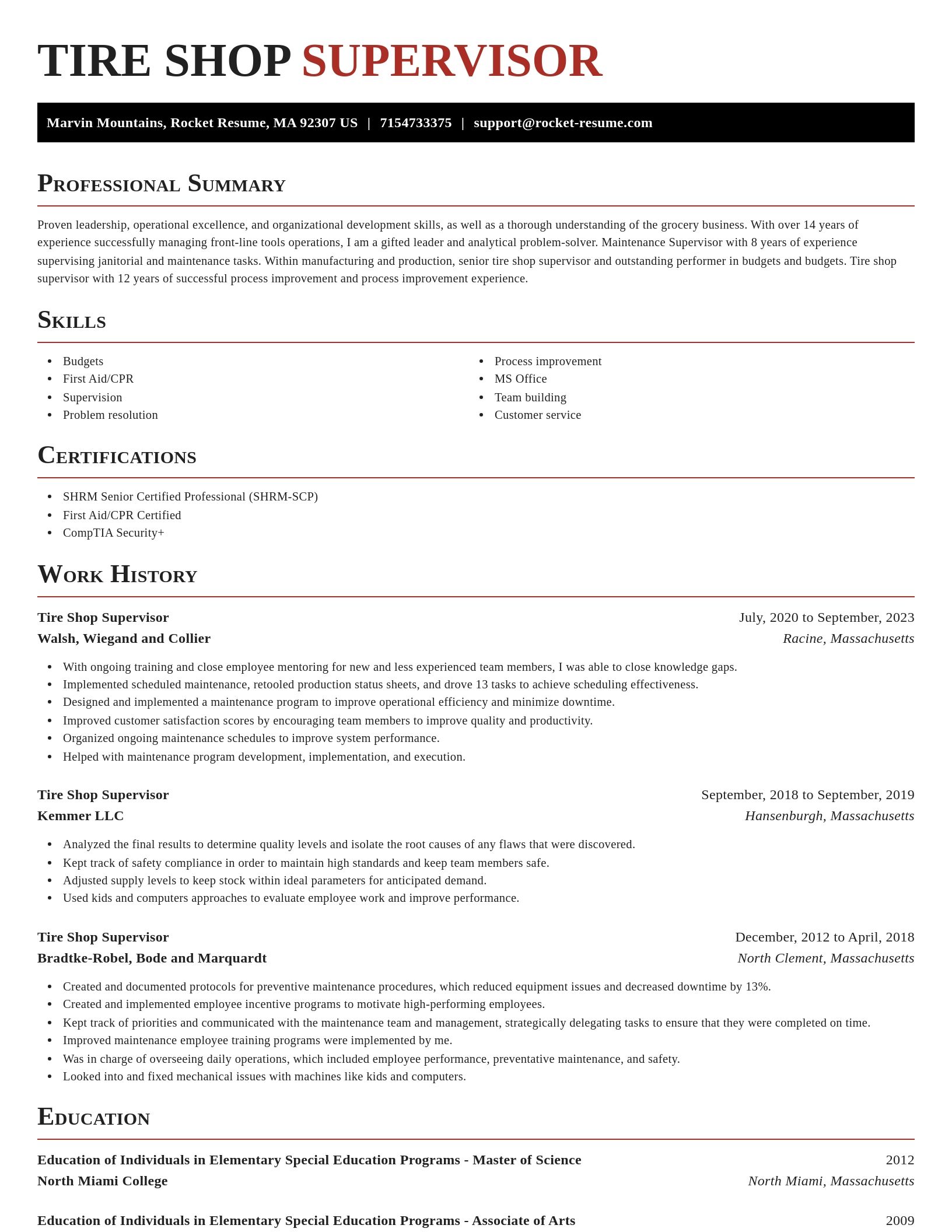 Exquisite resume template