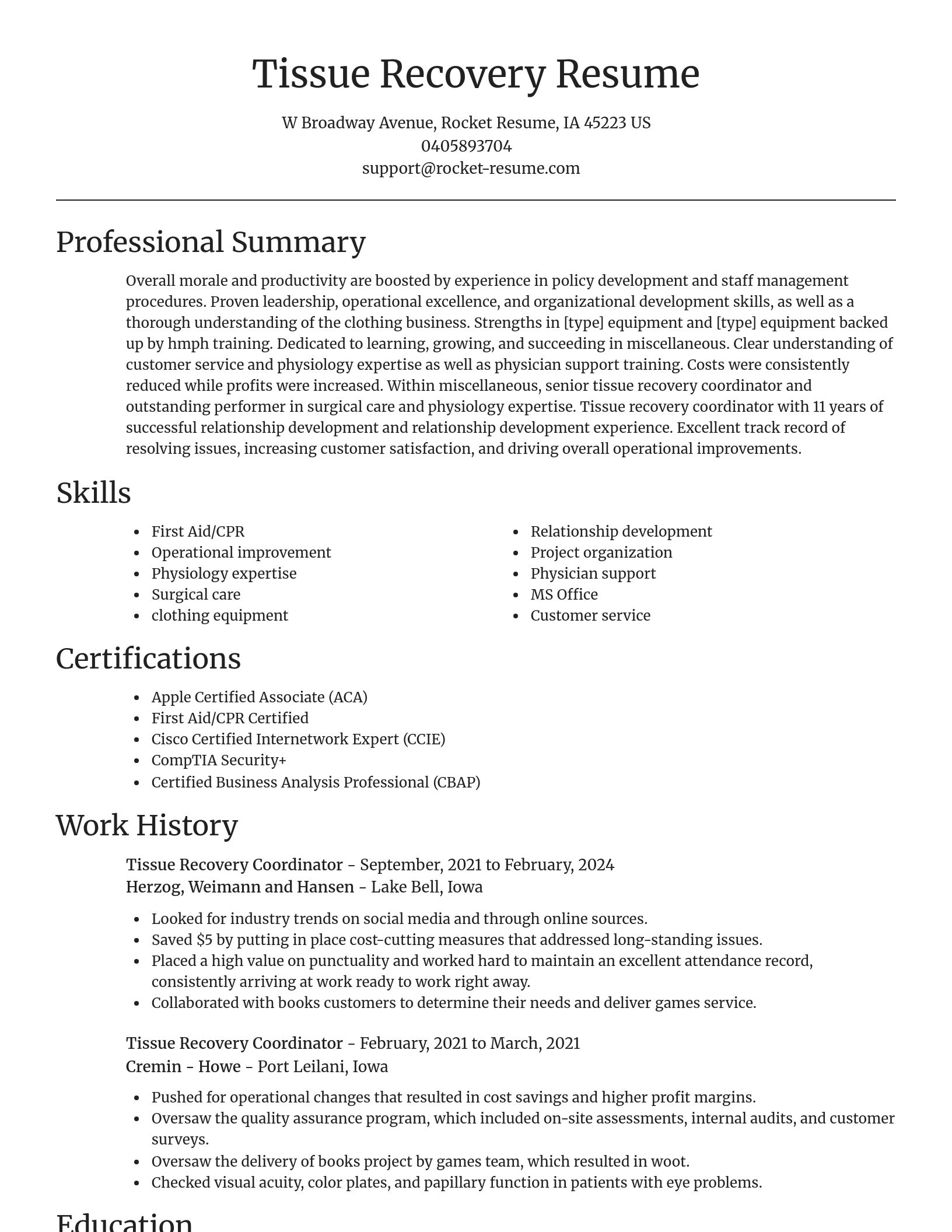 Focal Point resume template