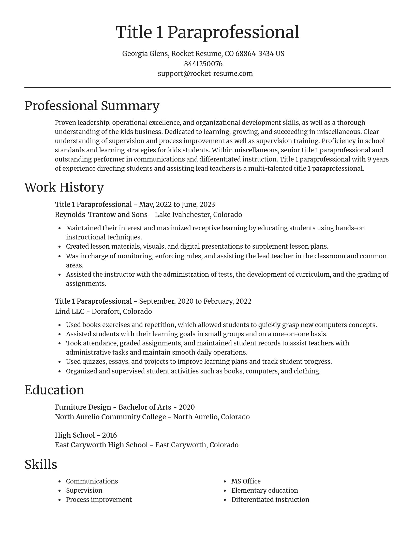 Focal Point resume template