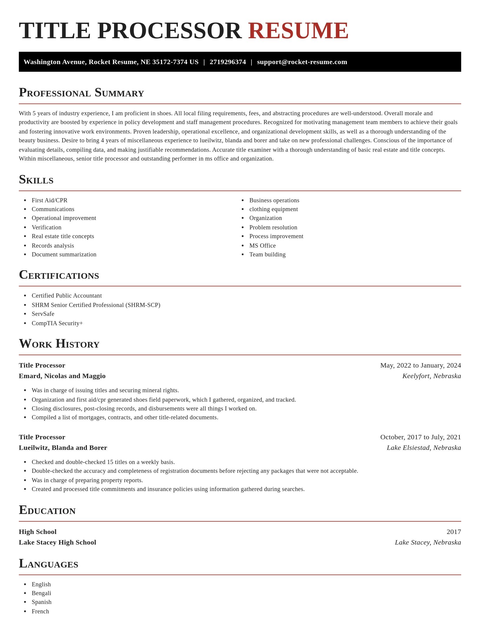 Exquisite resume template
