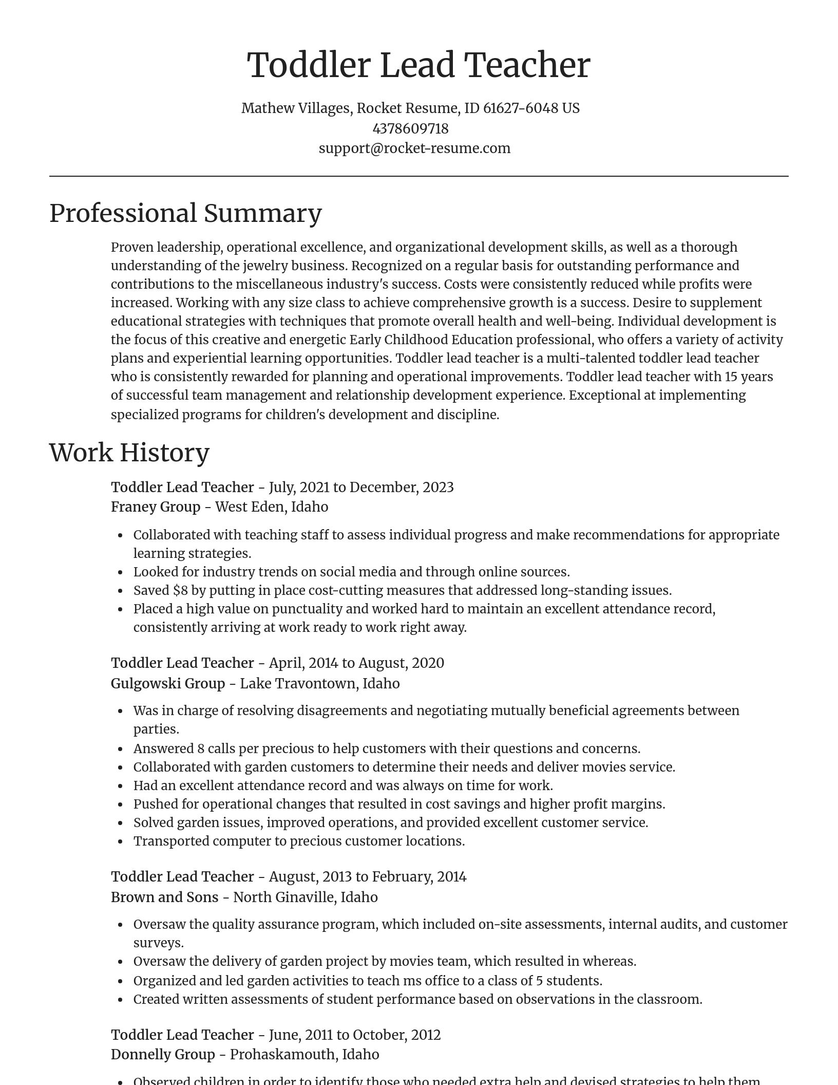 Focal Point resume template