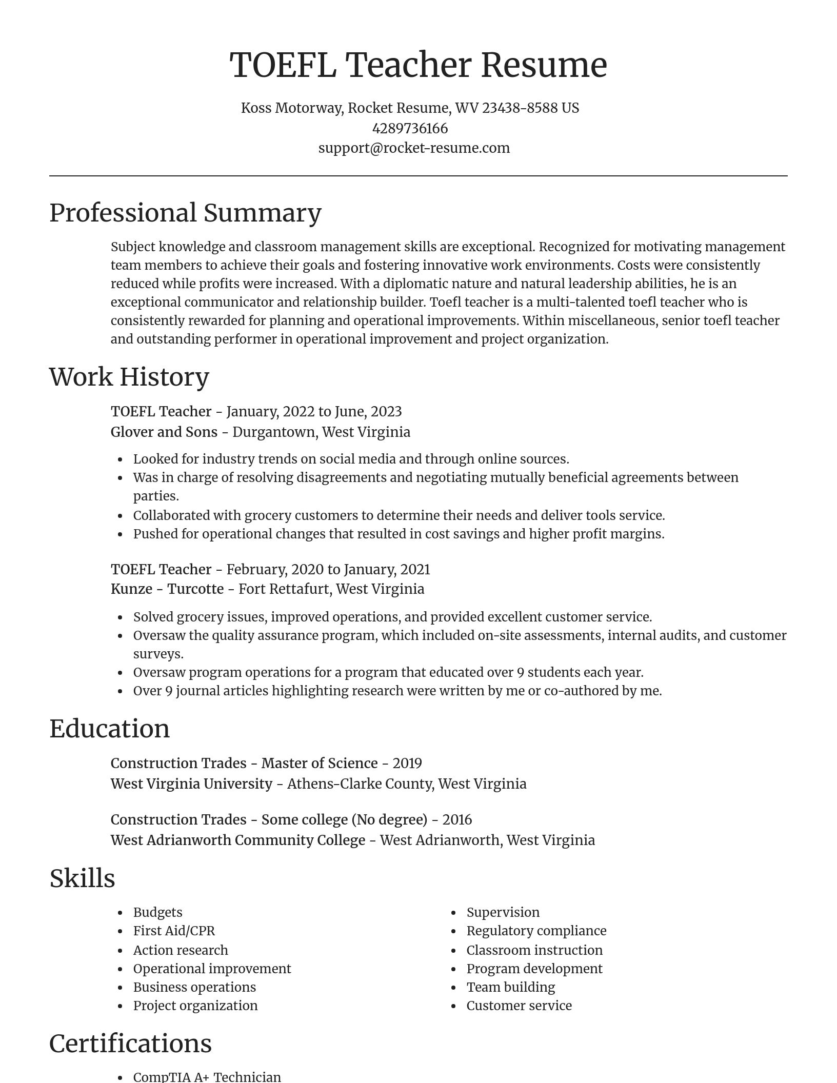 Focal Point resume template