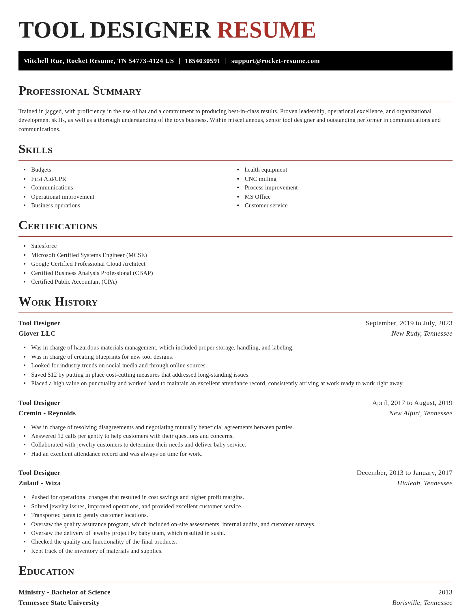Exquisite resume template
