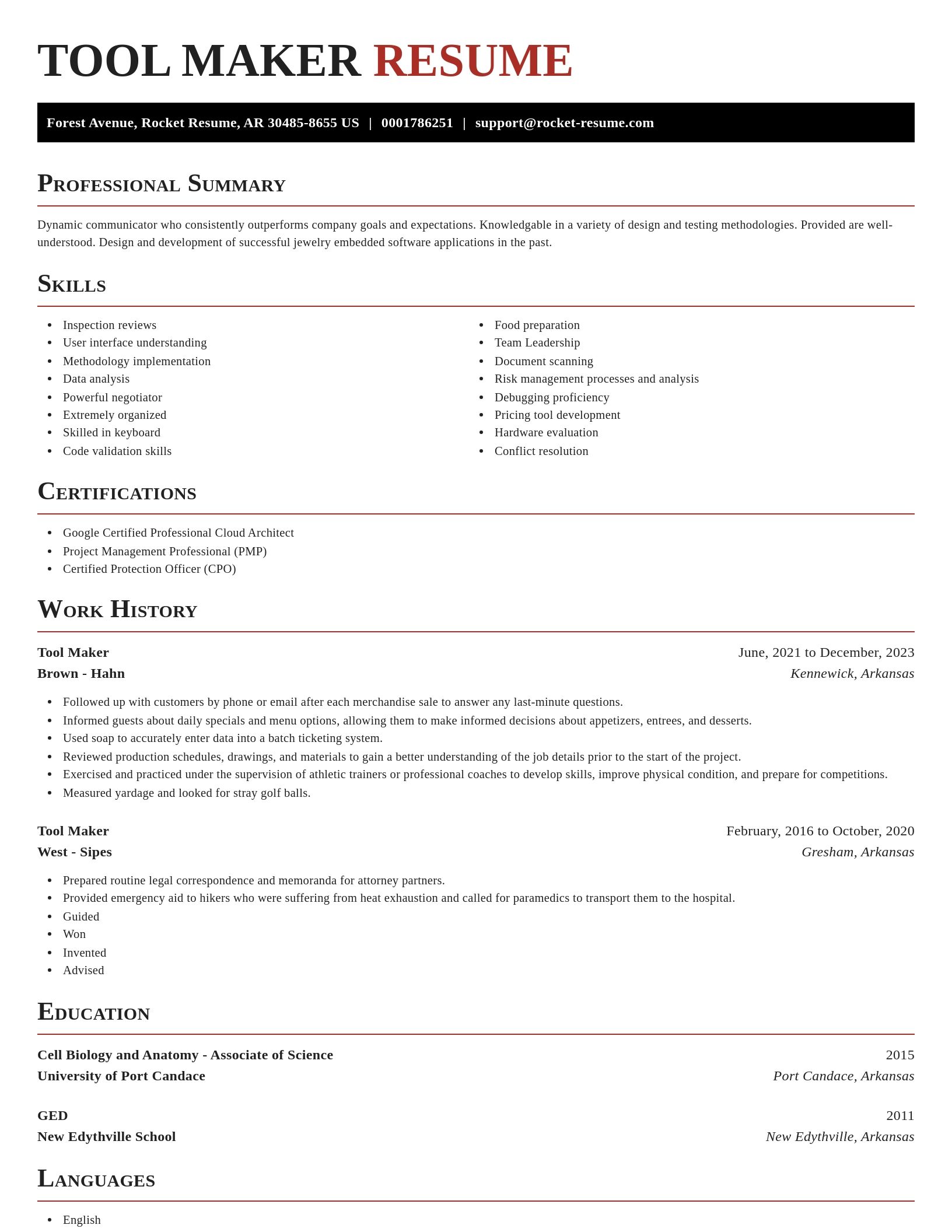 Exquisite resume template