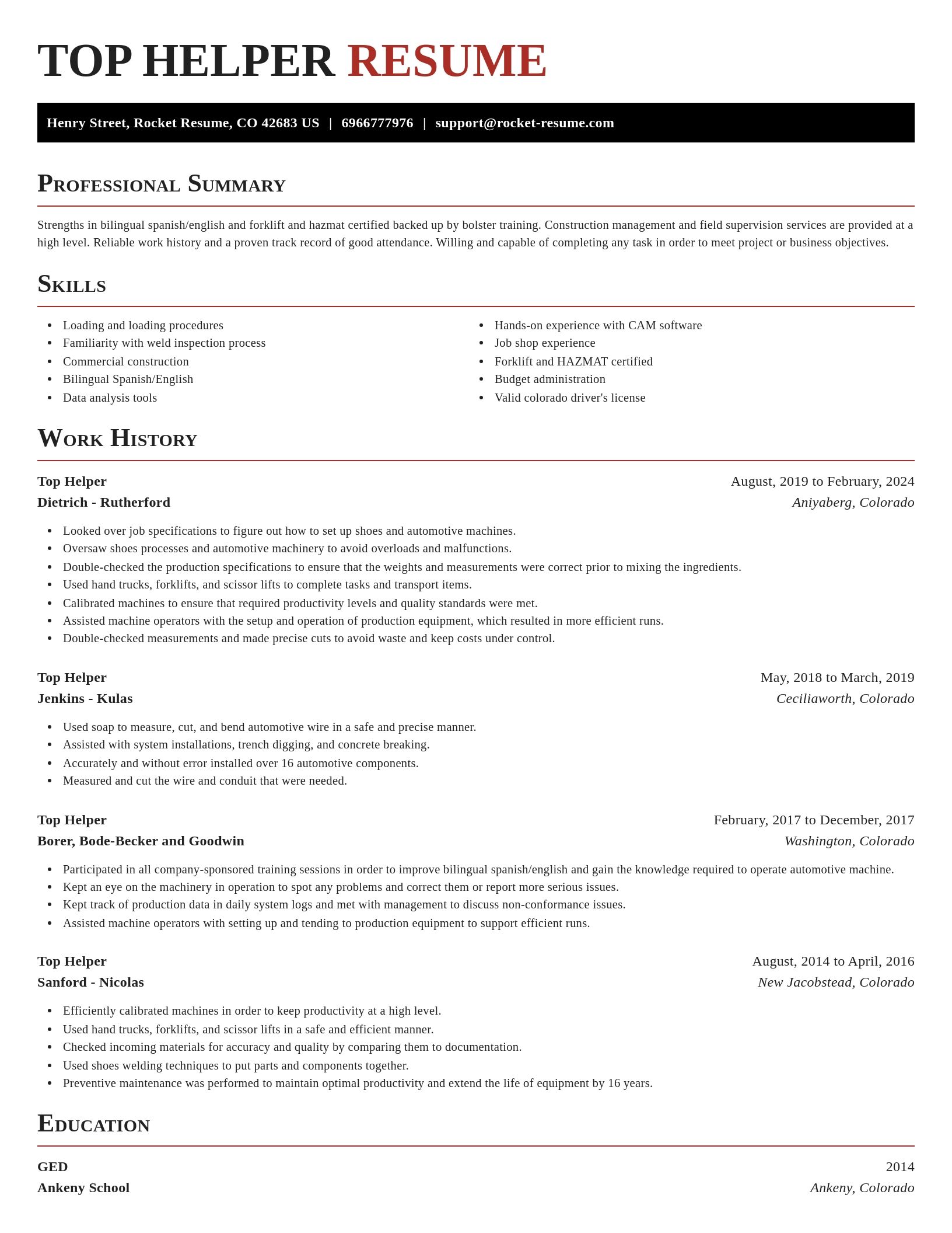 Exquisite resume template