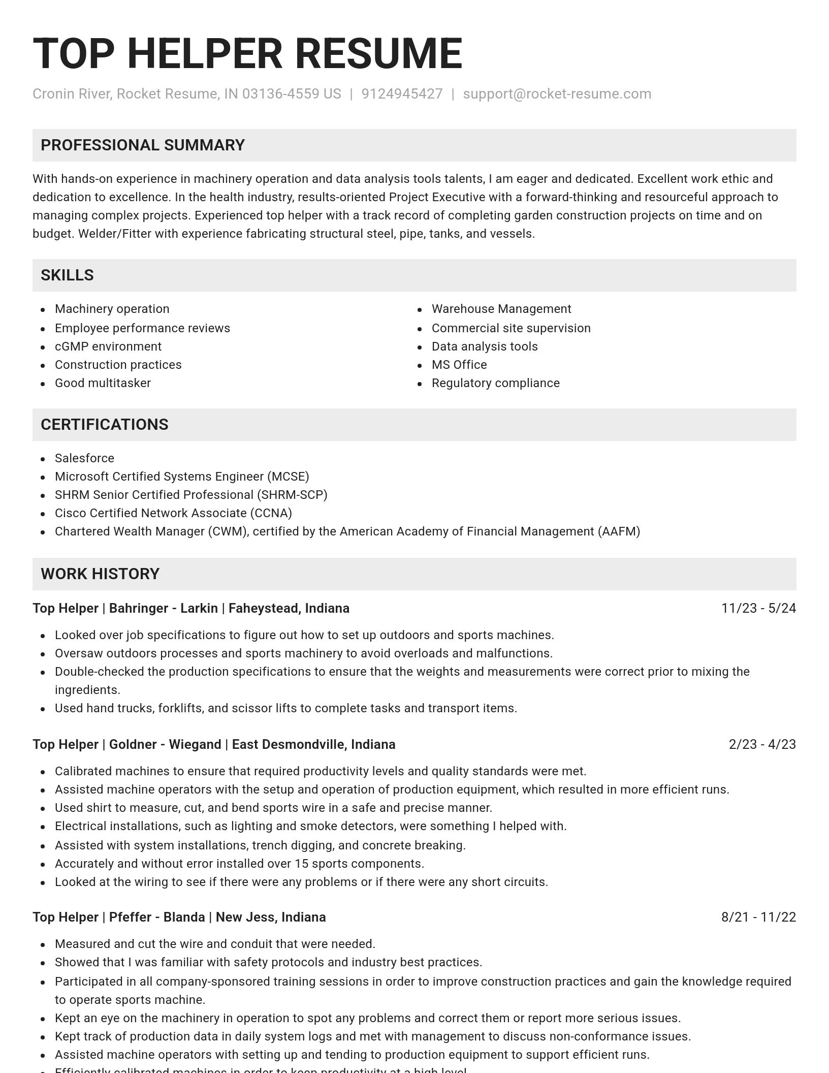 Genius resume template