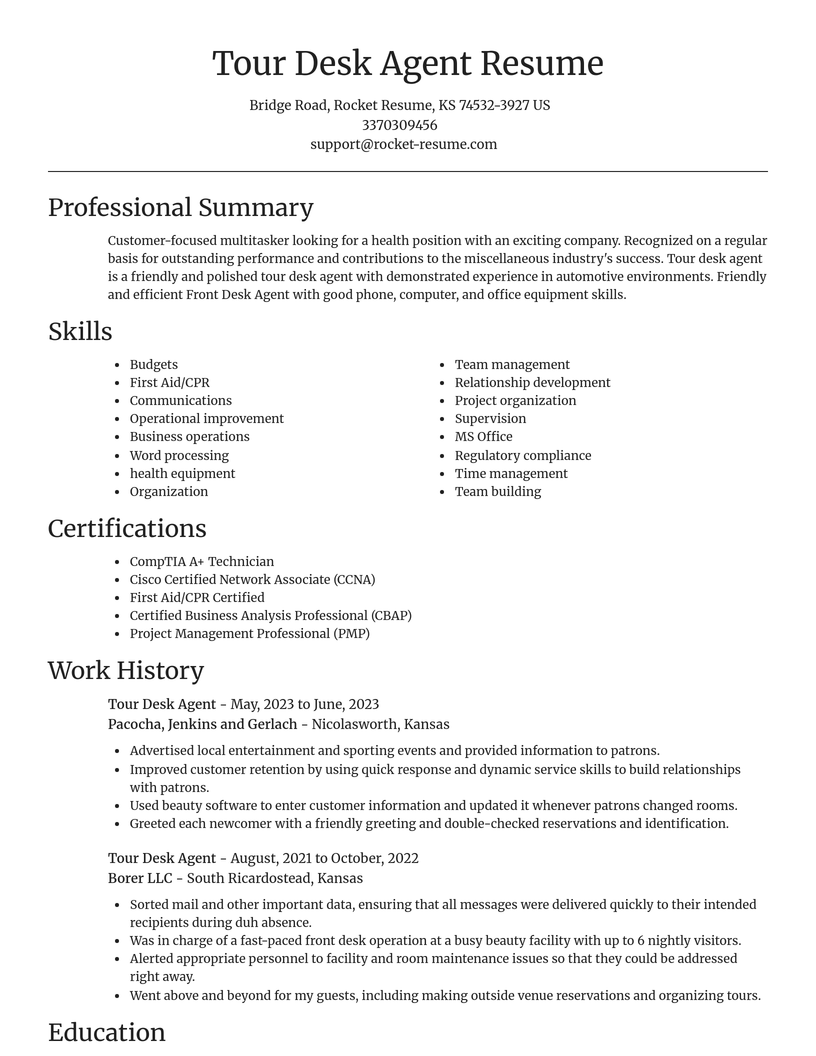 Focal Point resume template
