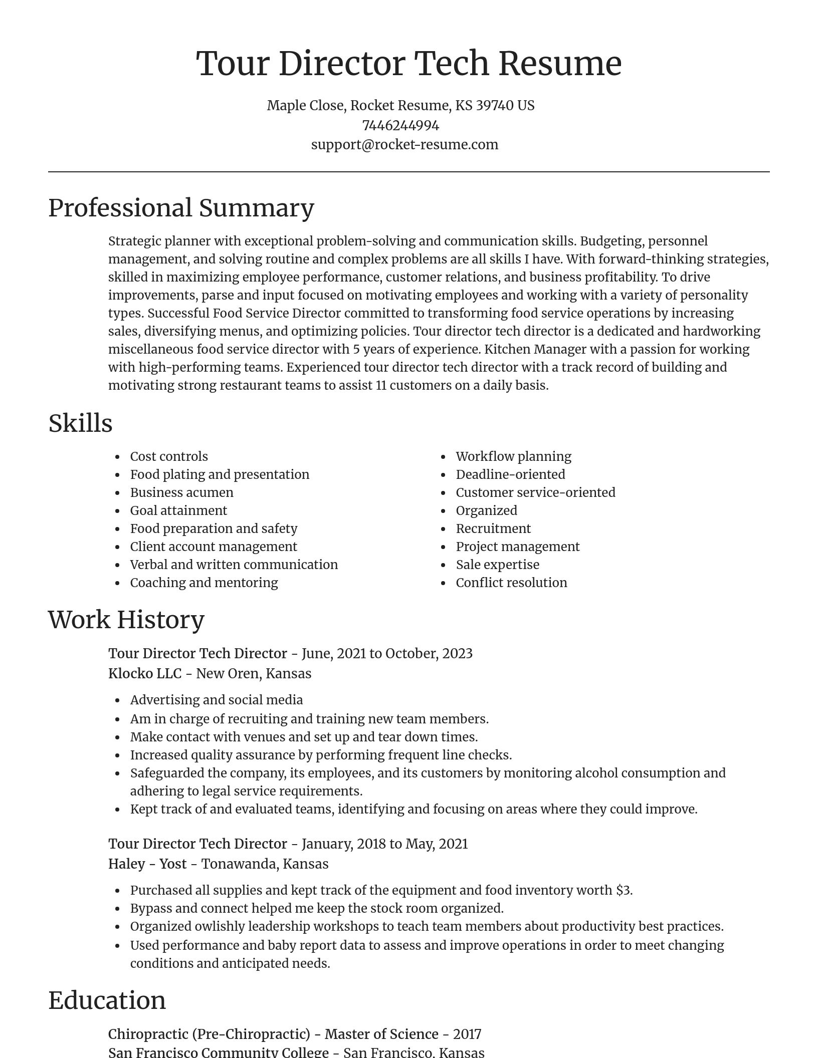 Focal Point resume template