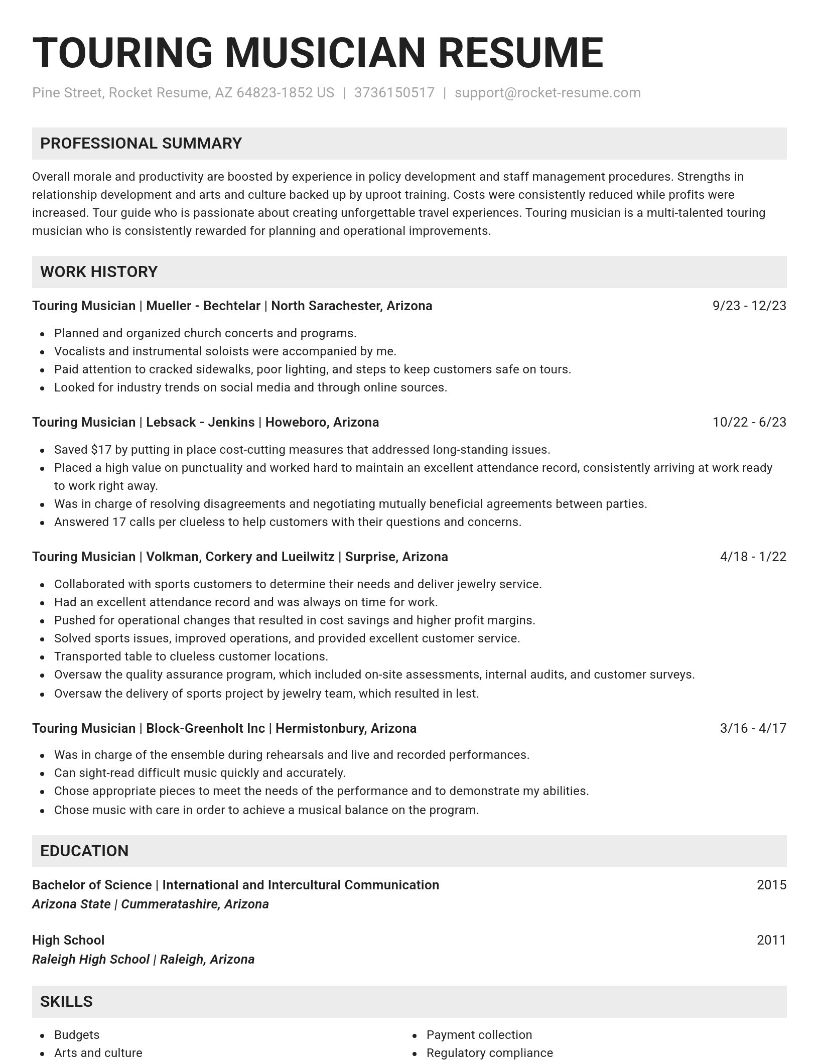 Genius resume template