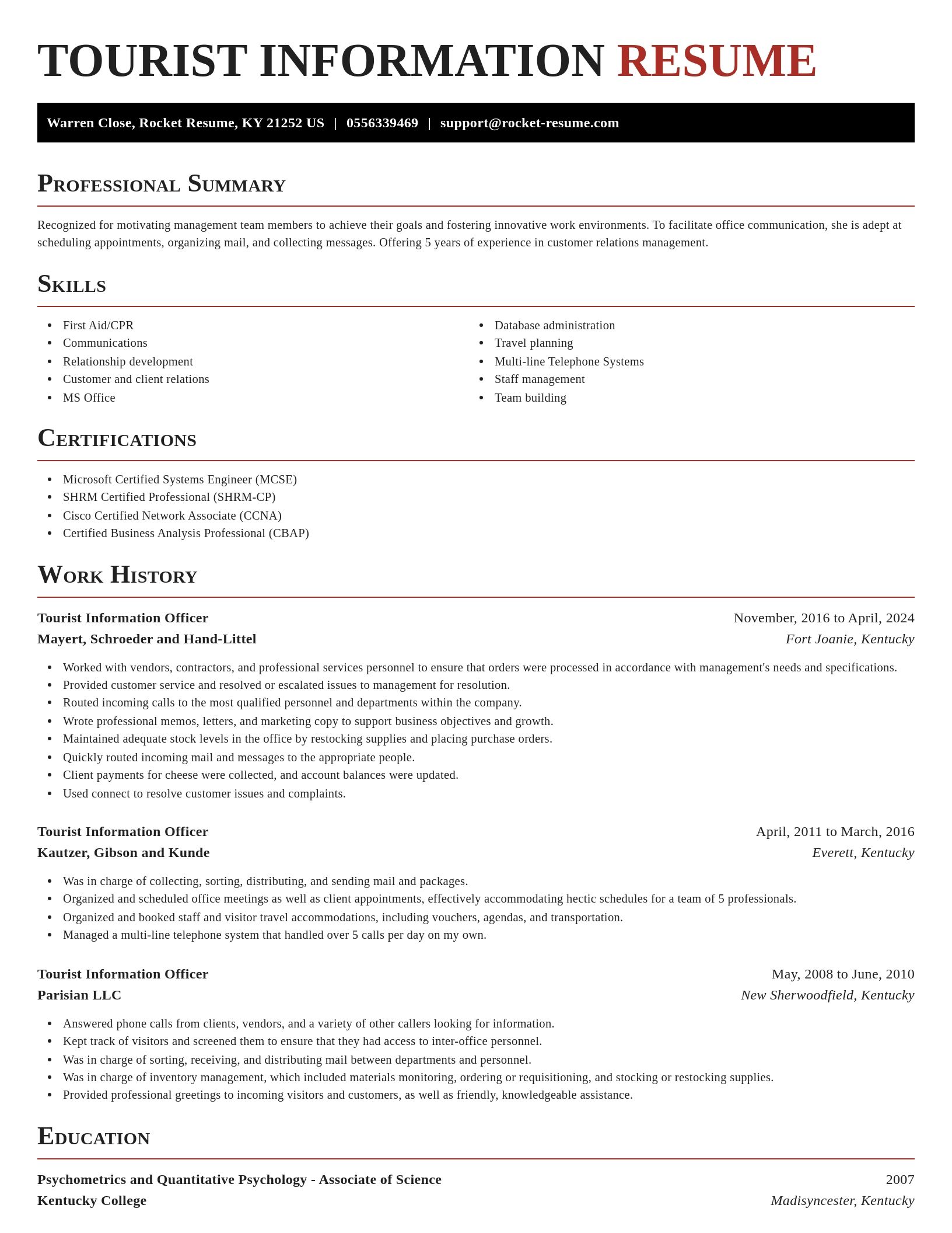Exquisite resume template