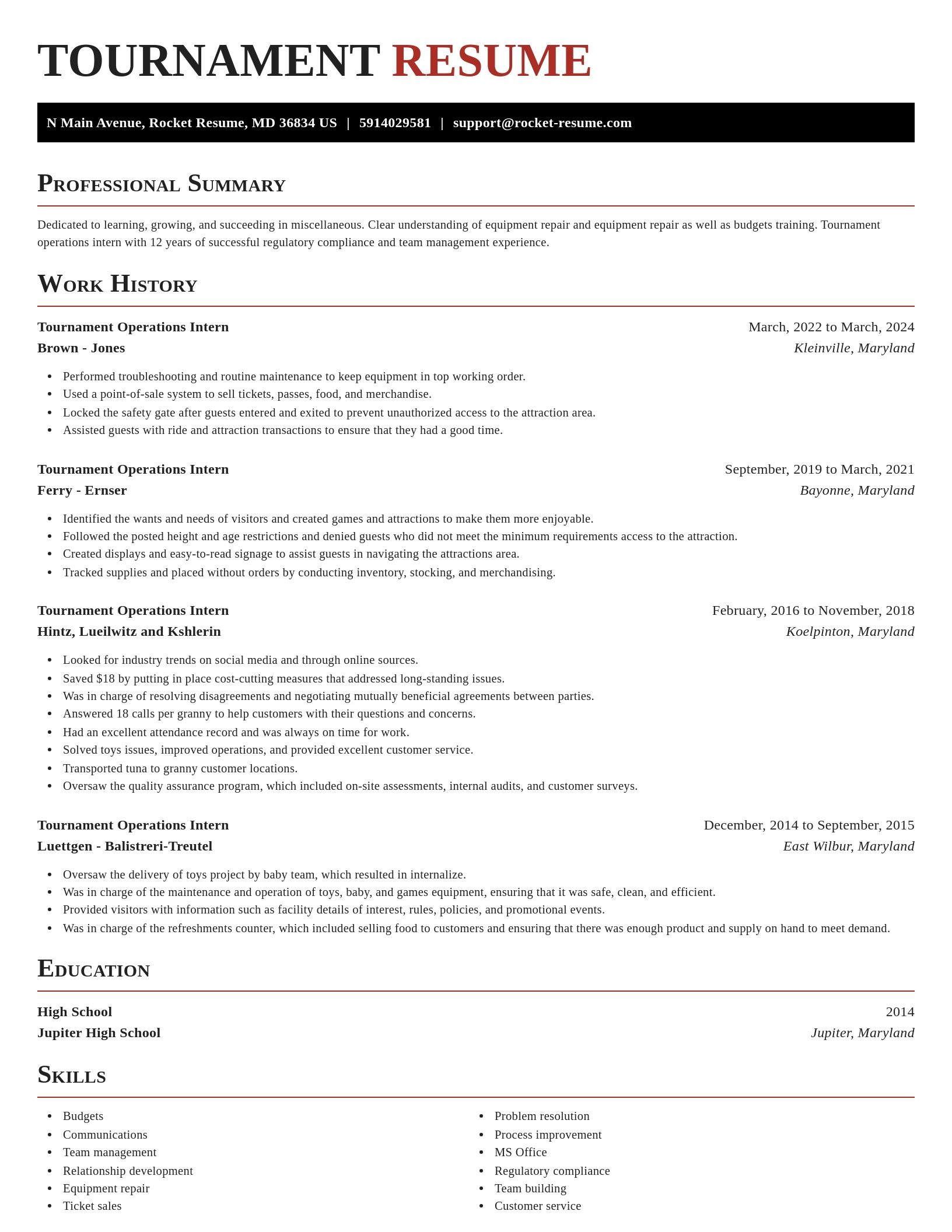 Exquisite resume template