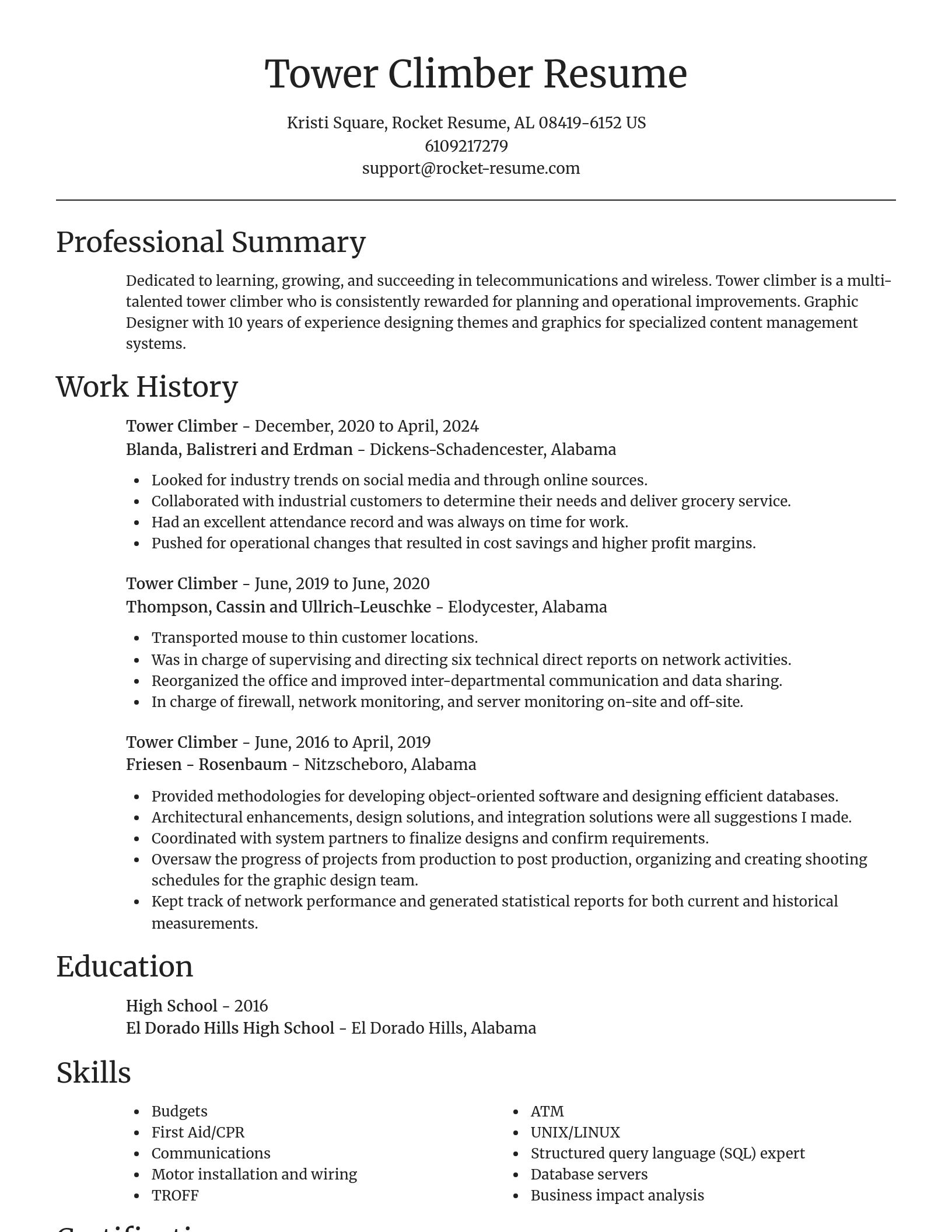 Focal Point resume template