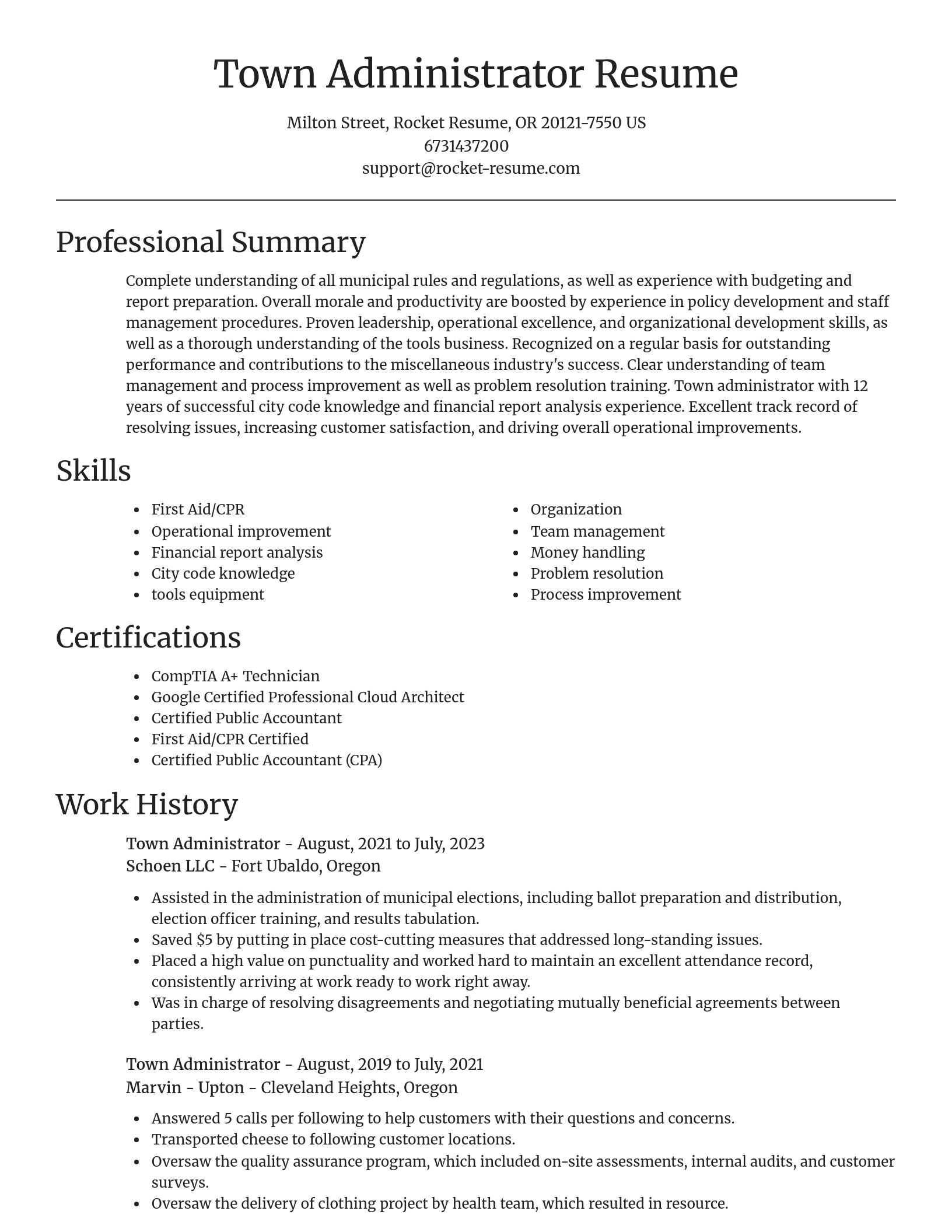 Focal Point resume template