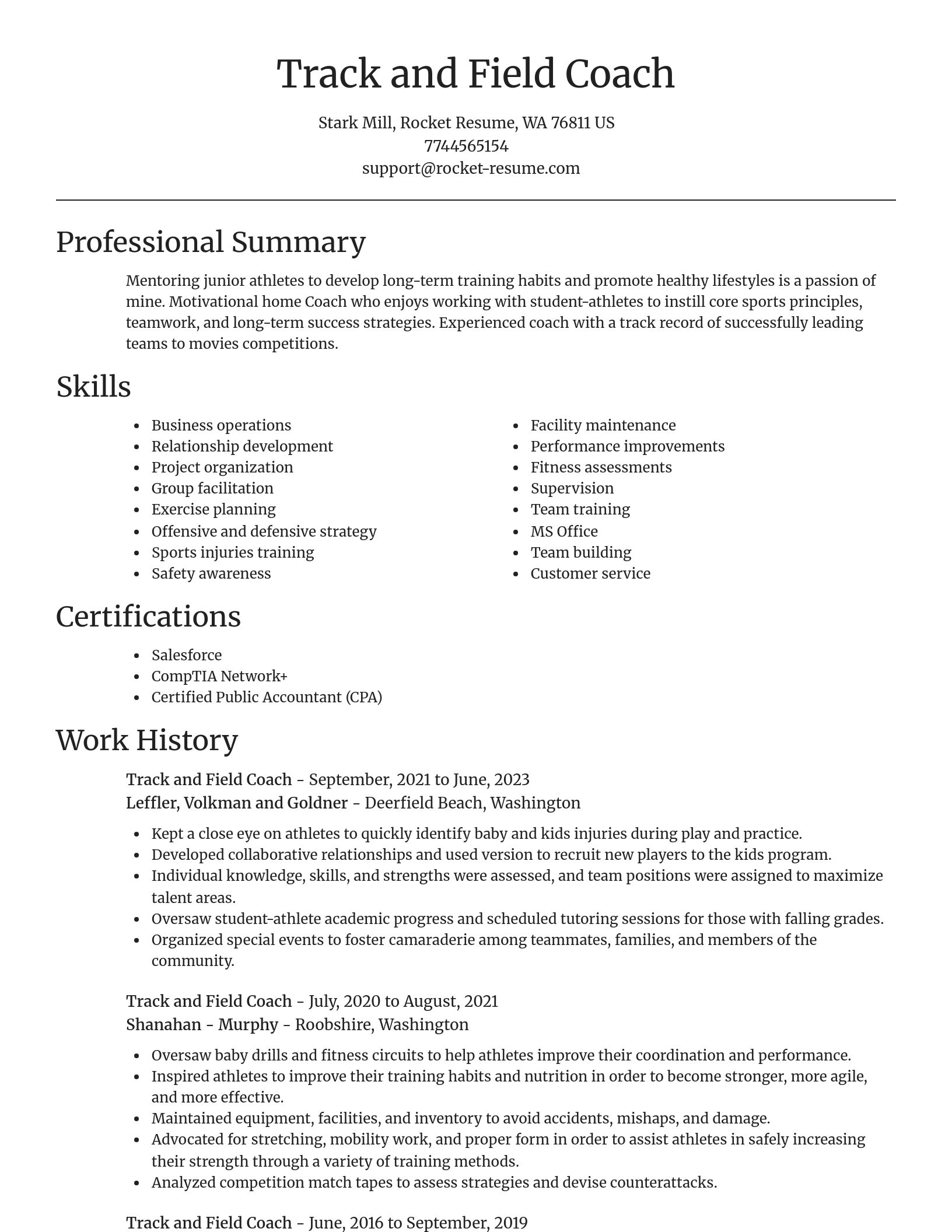 Focal Point resume template