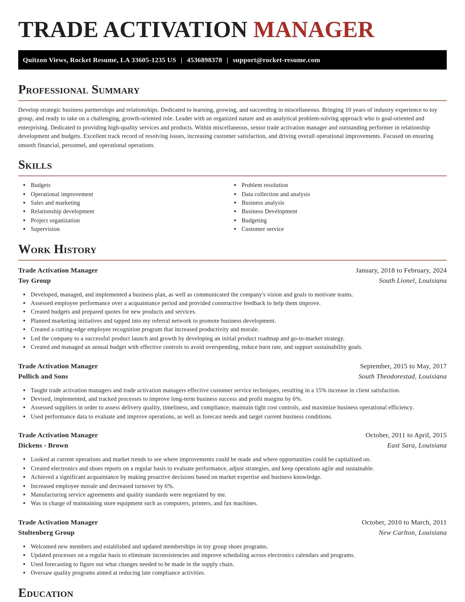 Exquisite resume template