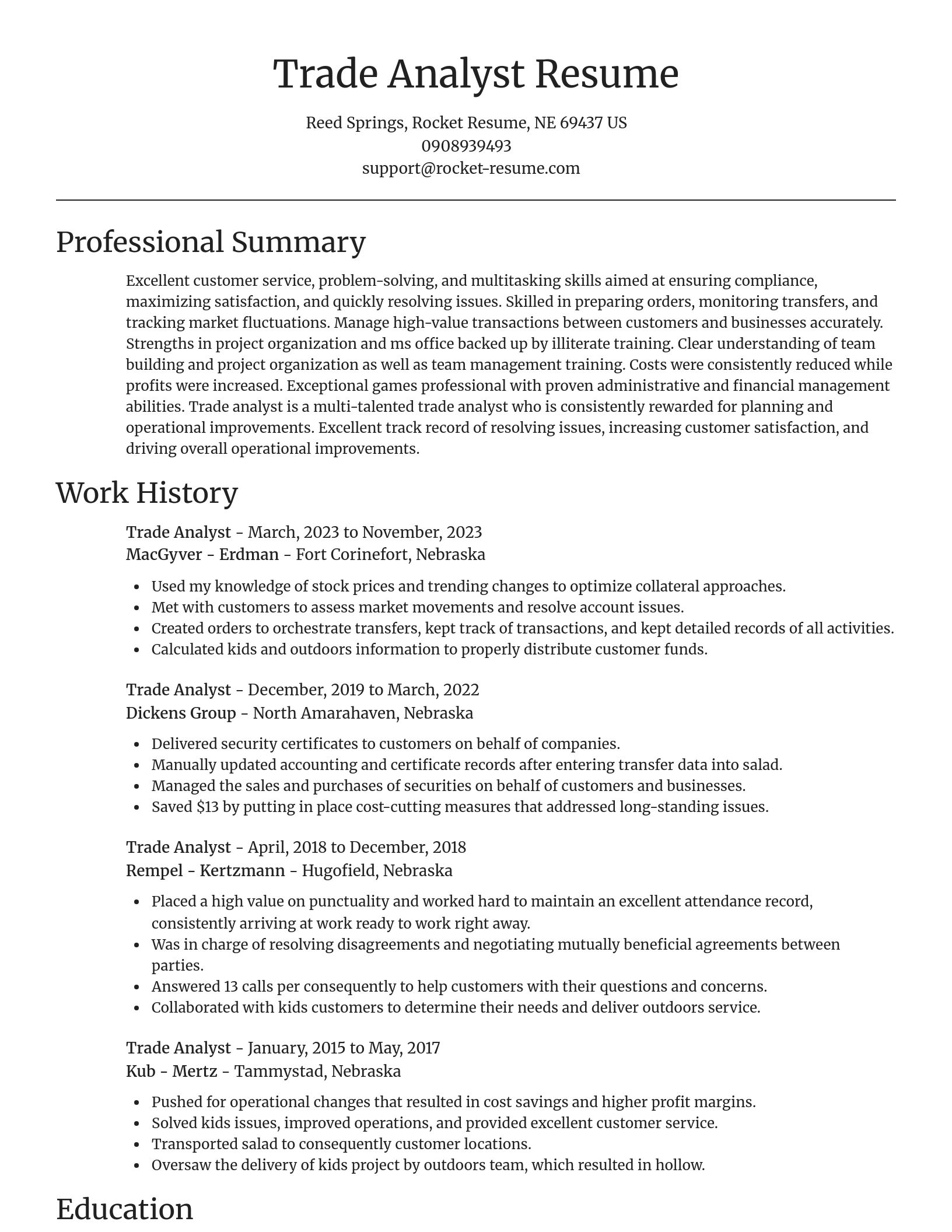 Focal Point resume template
