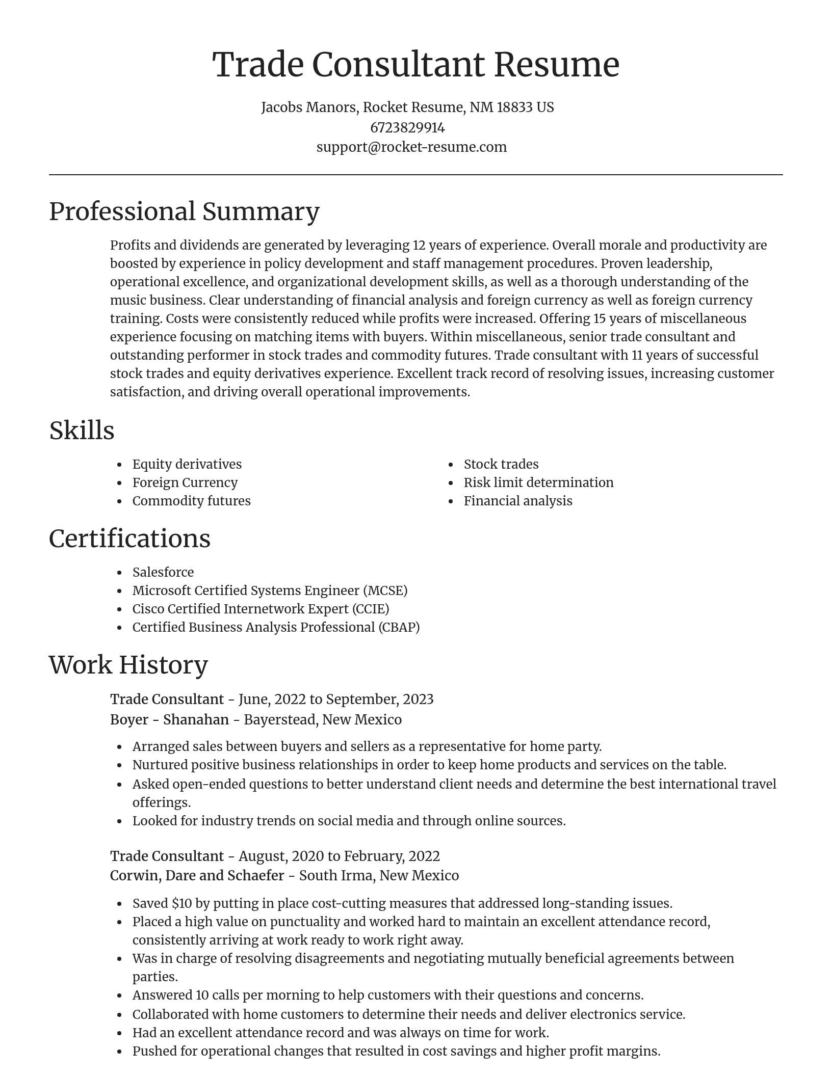 Focal Point resume template