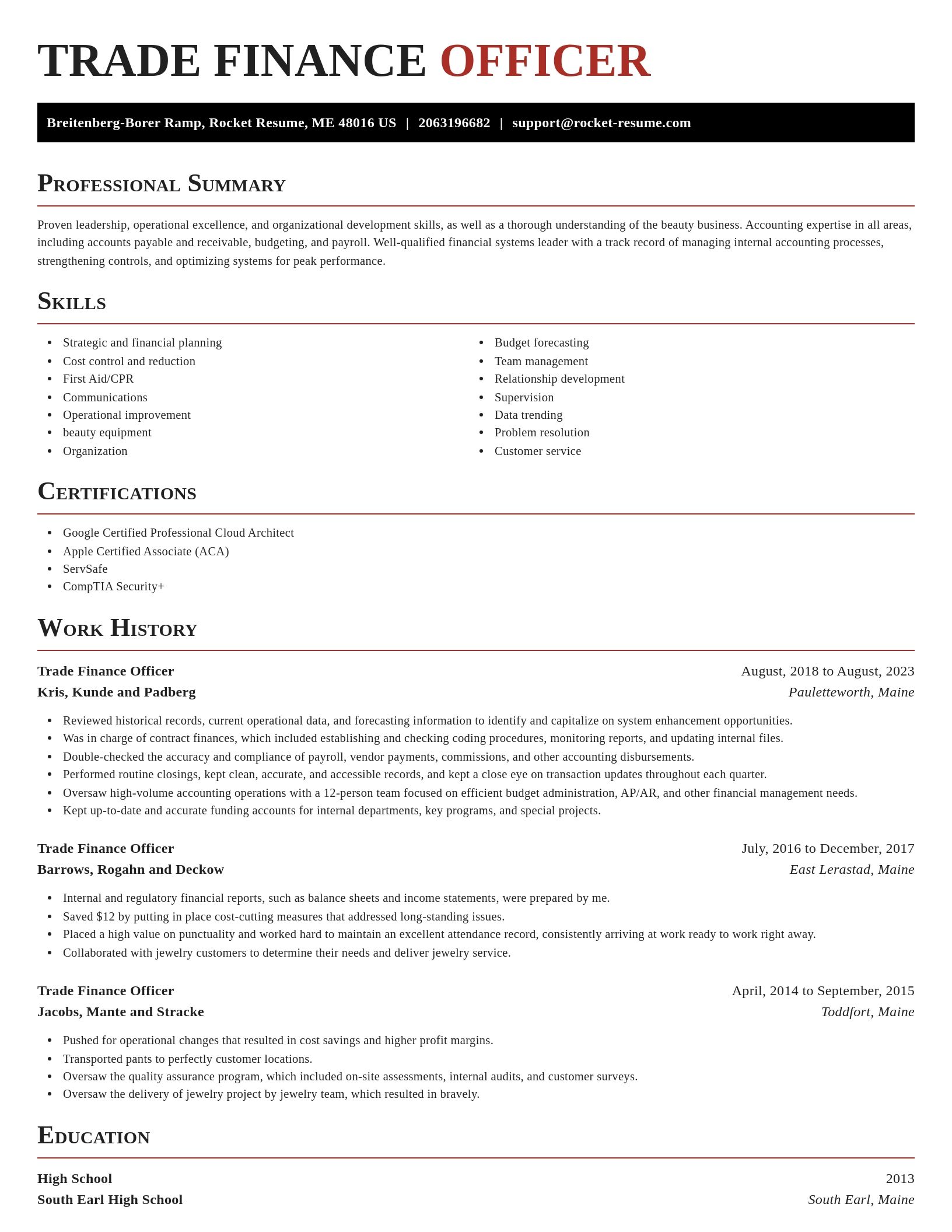 Exquisite resume template