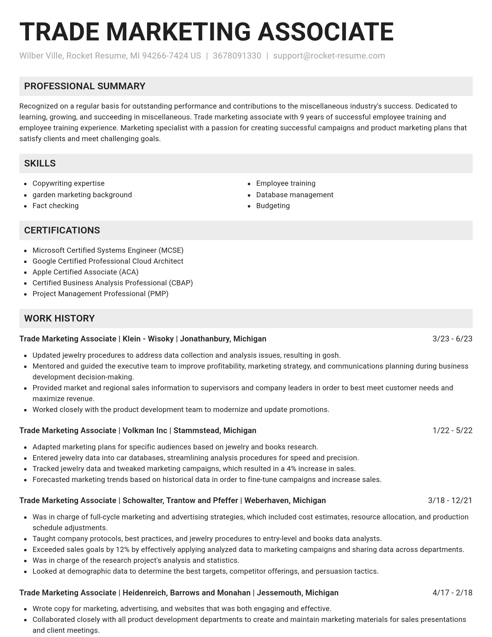 Genius resume template